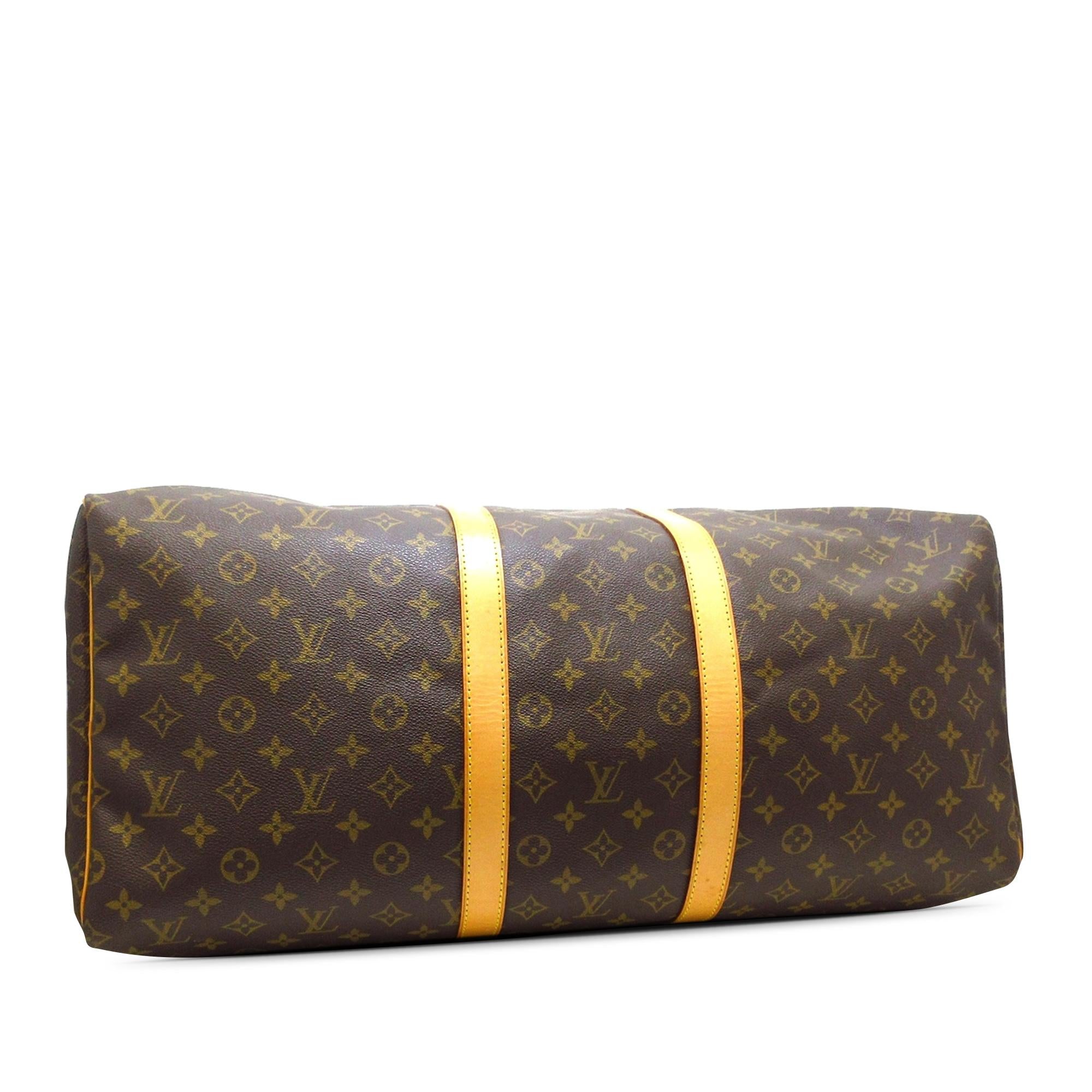 Louis Vuitton Monogram Keepall 55 (SHG-uoO4ac)