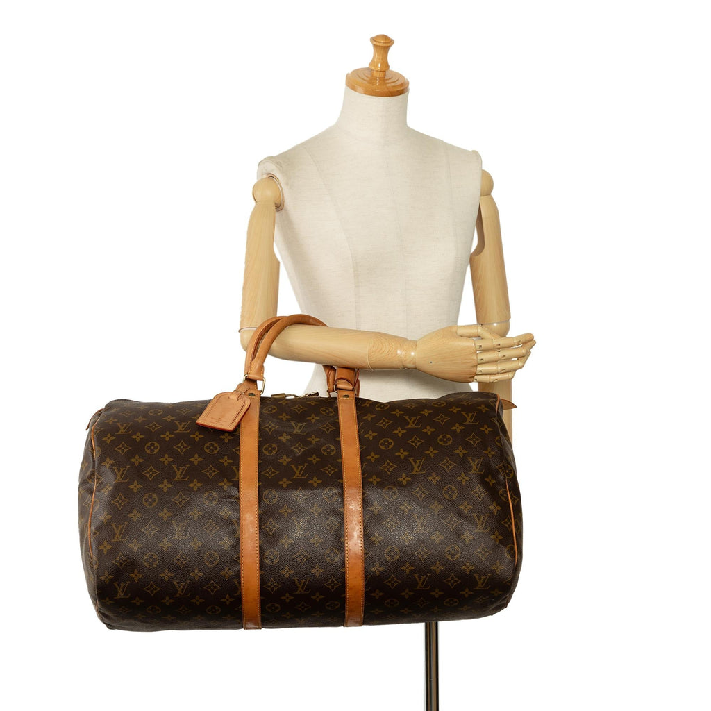 Louis Vuitton Monogram Keepall 55 (SHG-tk49AO)