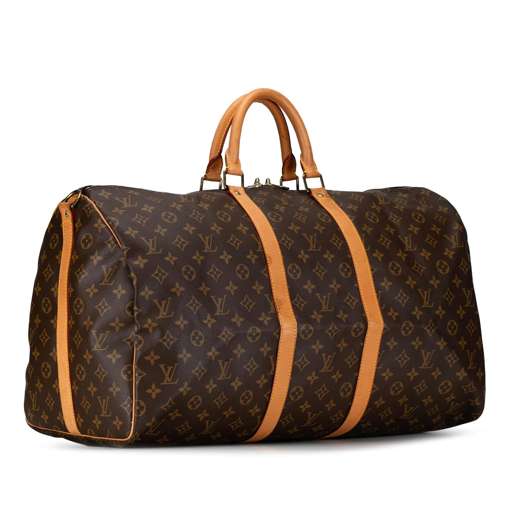 Louis Vuitton Monogram Keepall 55 (SHG-jRBQo1)