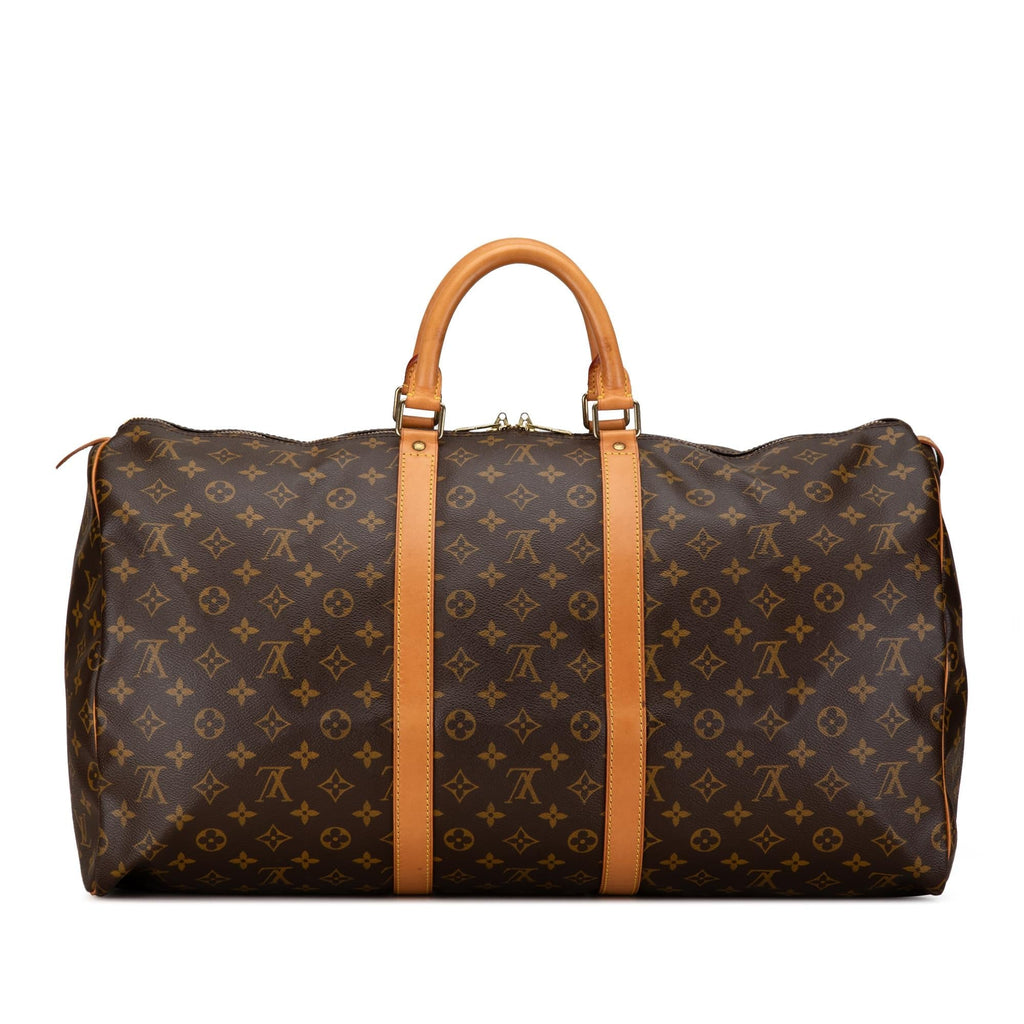 Louis Vuitton Monogram Keepall 55 (SHG-QVVuLC)