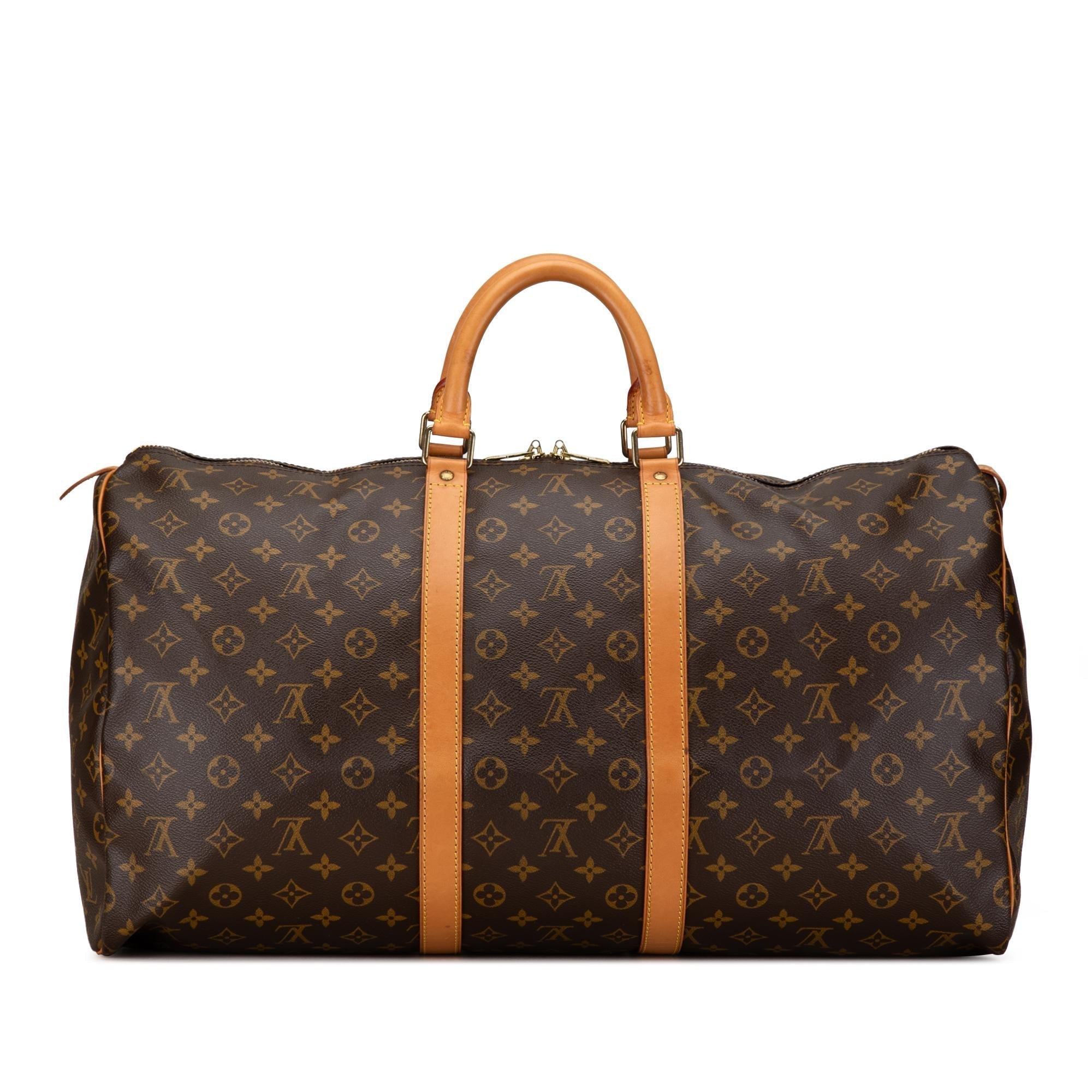Louis Vuitton Monogram Keepall 55 (SHG-QVVuLC)