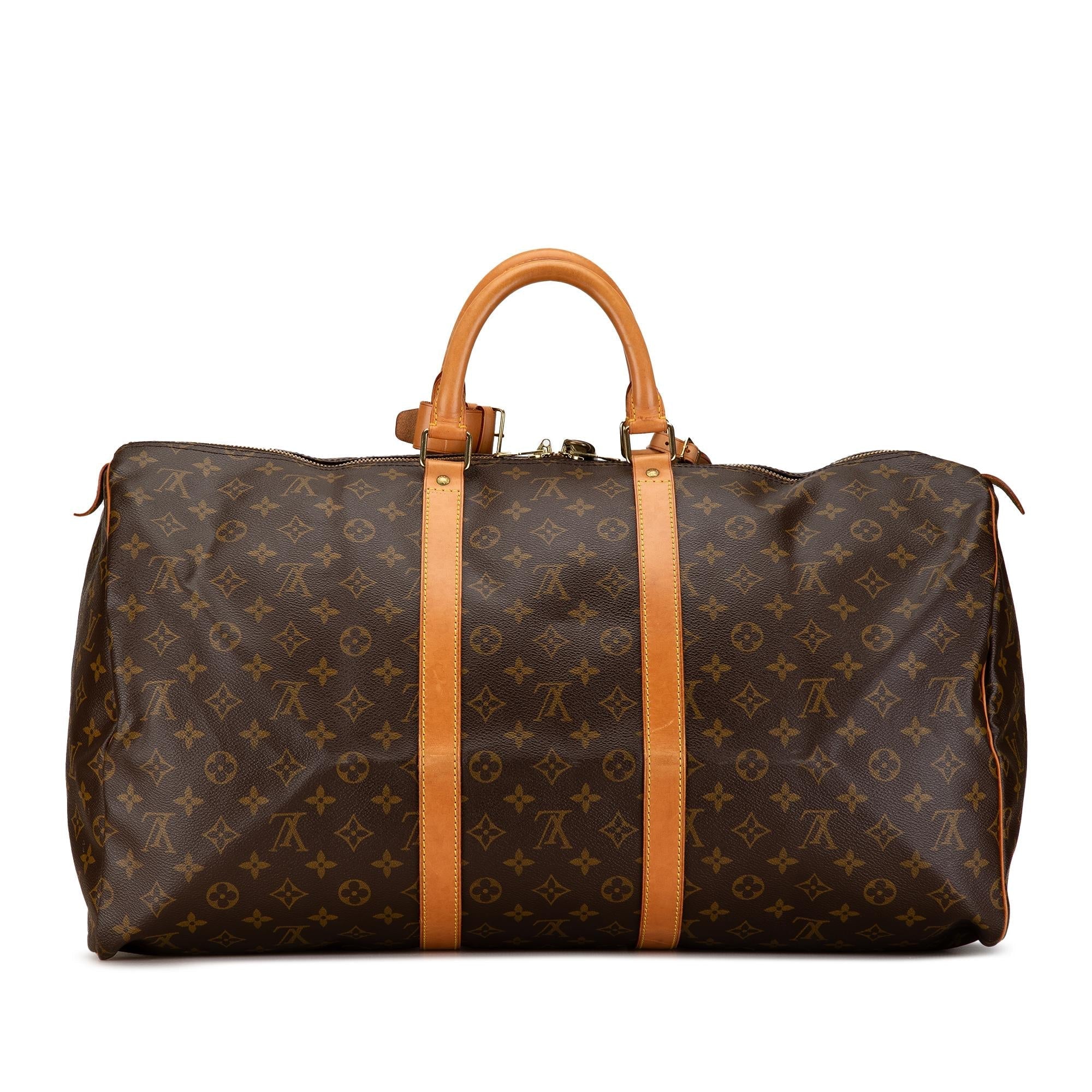 Louis Vuitton Monogram Keepall 55 (SHG-JLAxzt)