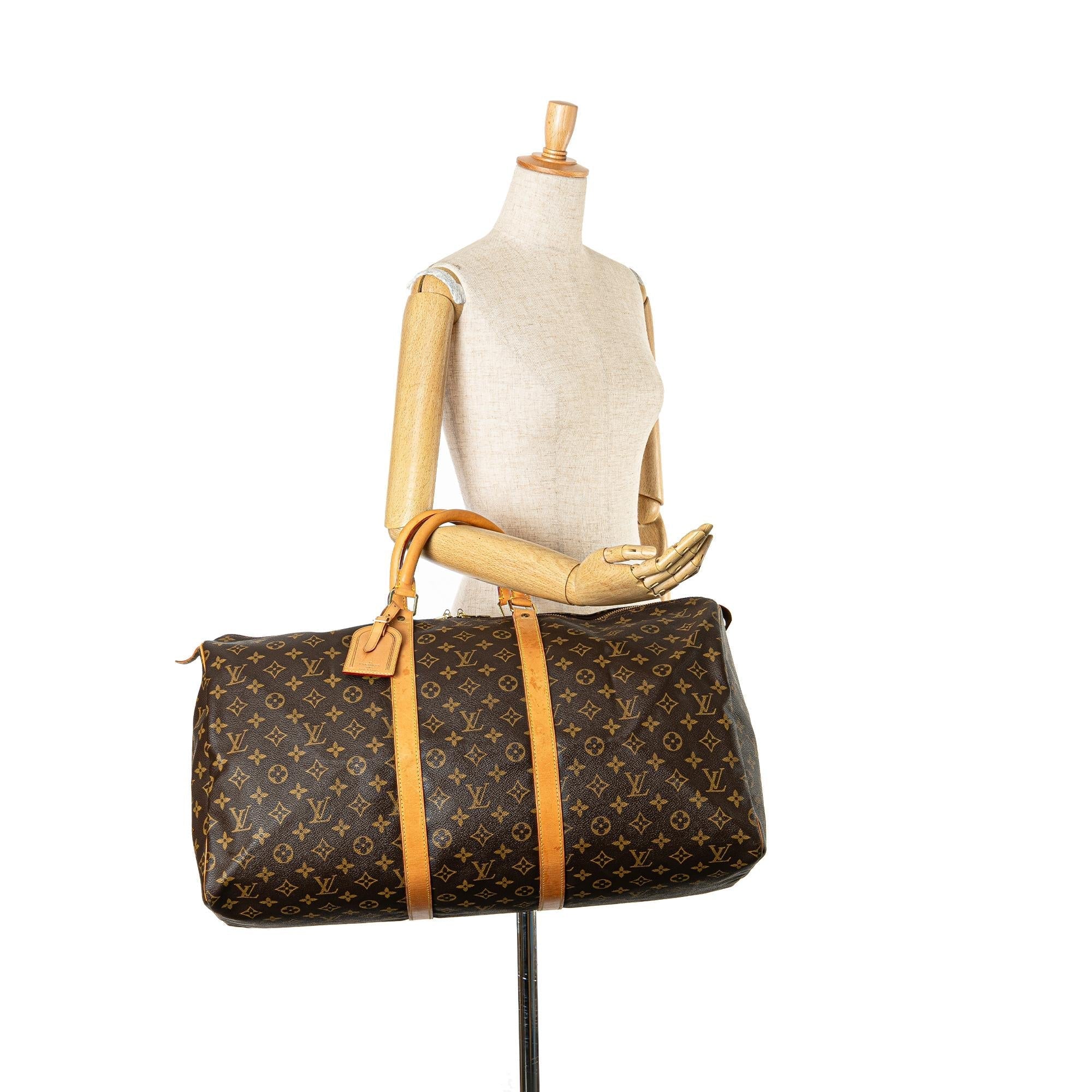 Louis Vuitton Monogram Keepall 55 (SHG-Txg65x)