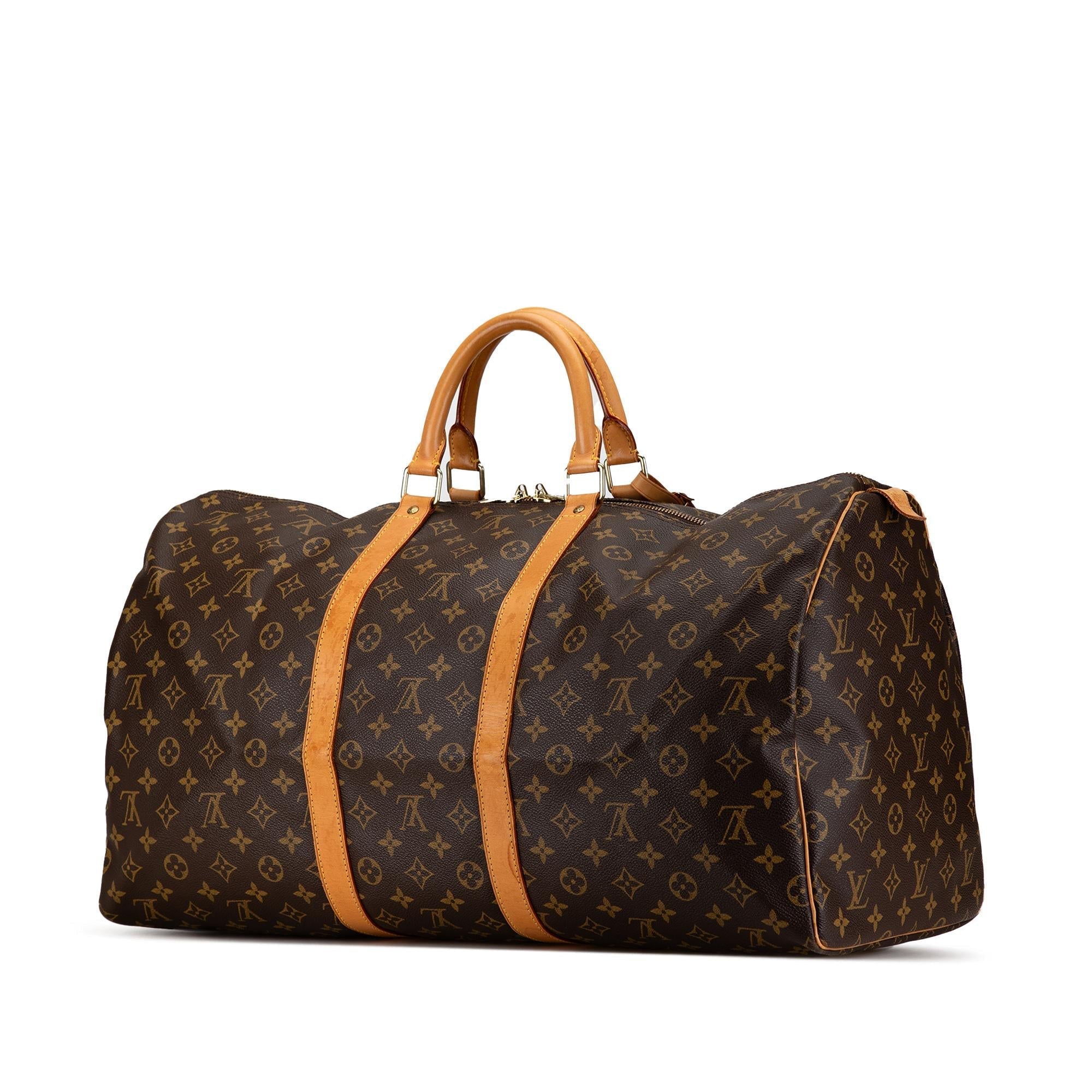 Louis Vuitton Monogram Keepall 55 (SHG-Txg65x)
