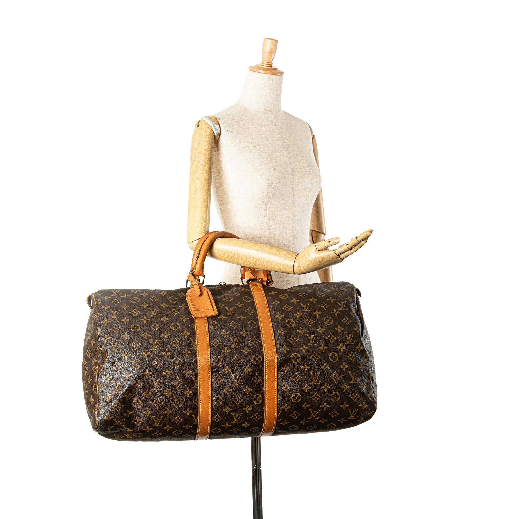 Louis Vuitton Monogram Keepall 55 (SHG-NVRJQB)