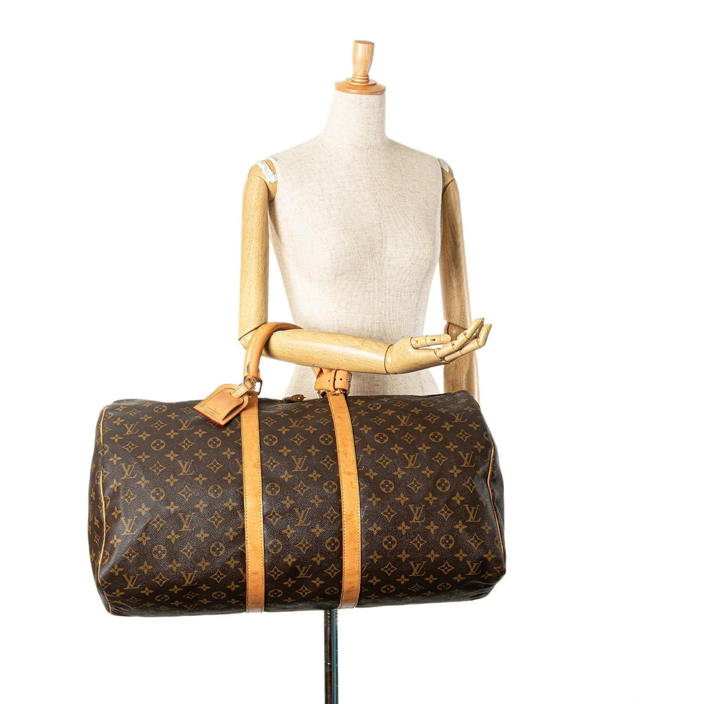 Louis Vuitton Monogram Keepall 55 (SHG-Cqs5RB)