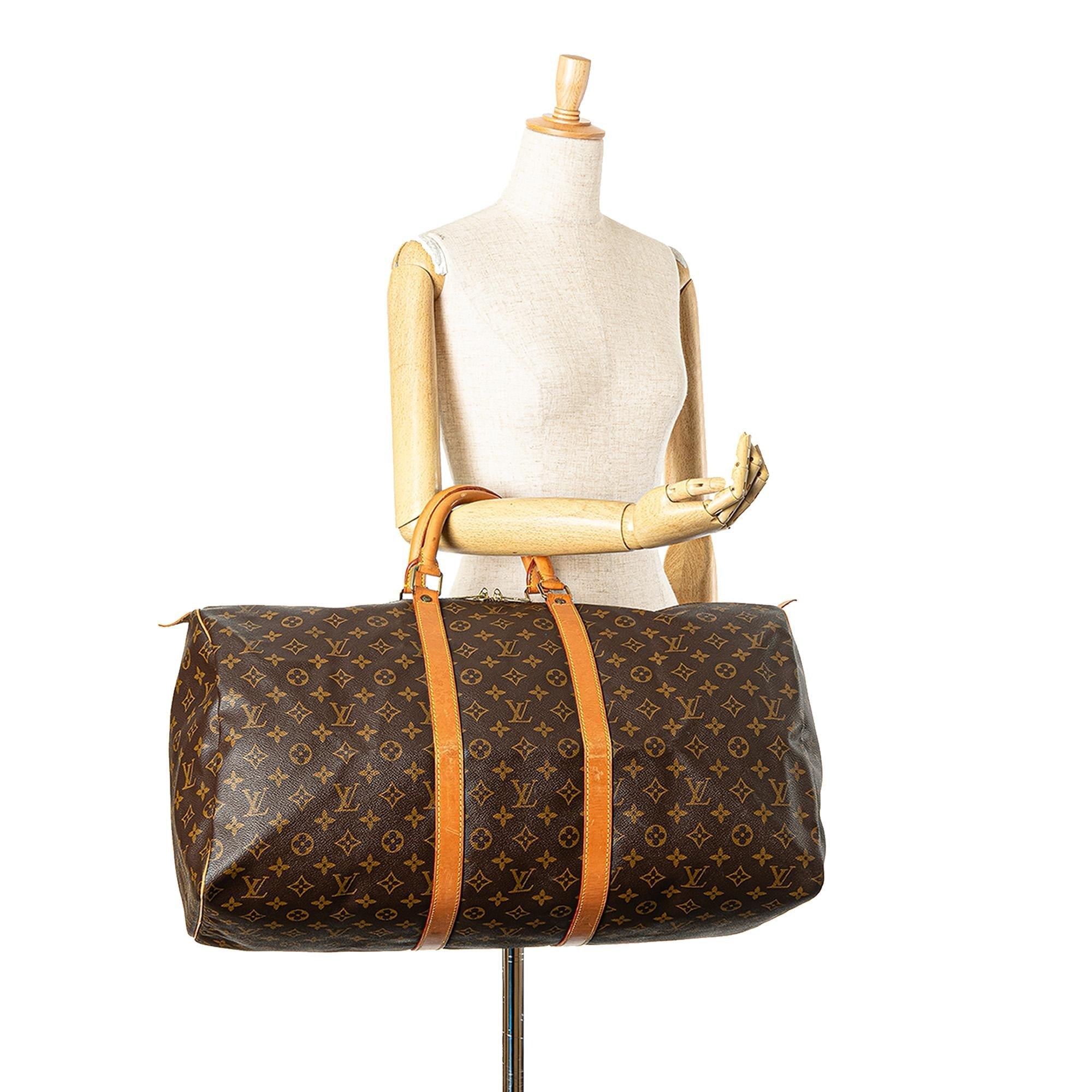 Louis Vuitton Monogram Keepall 55 (SHG-b7jEEy)