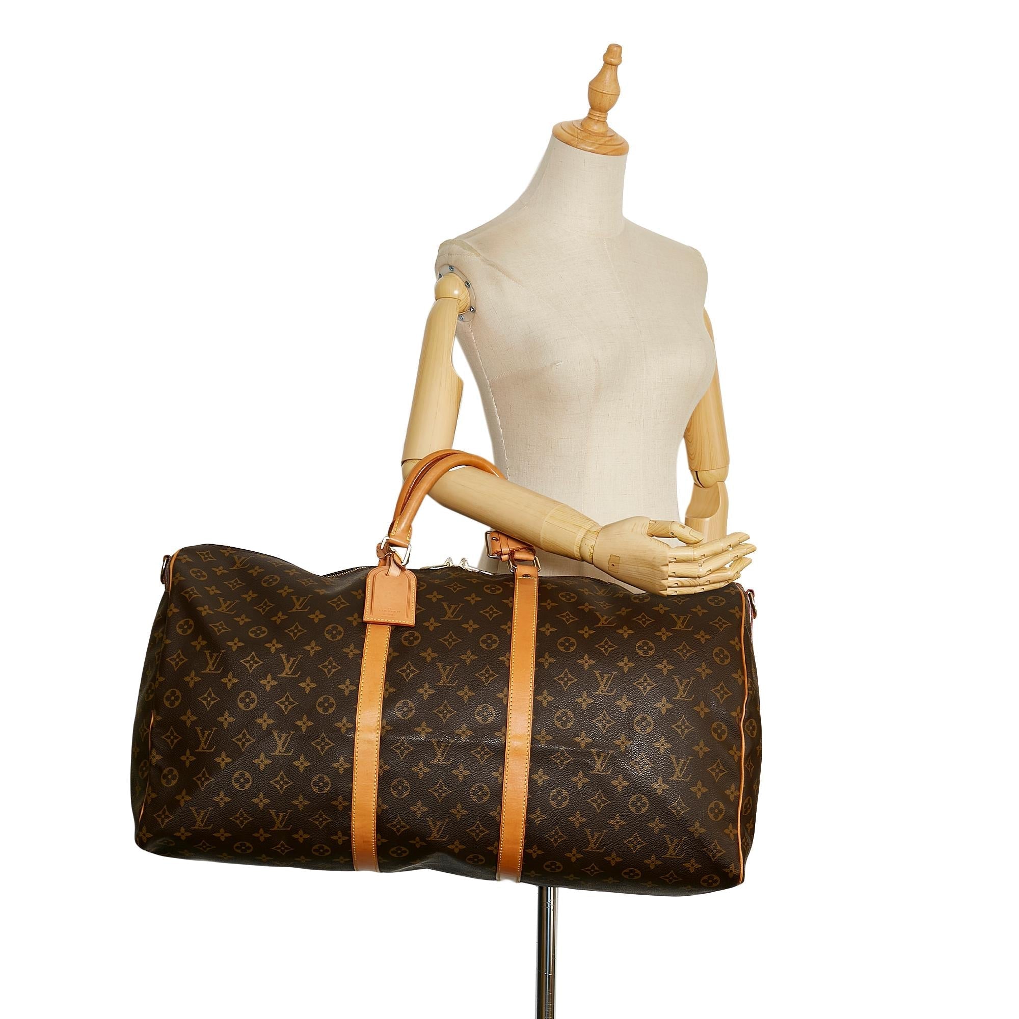 Louis Vuitton Monogram Keepall 60 (SHG-35572)