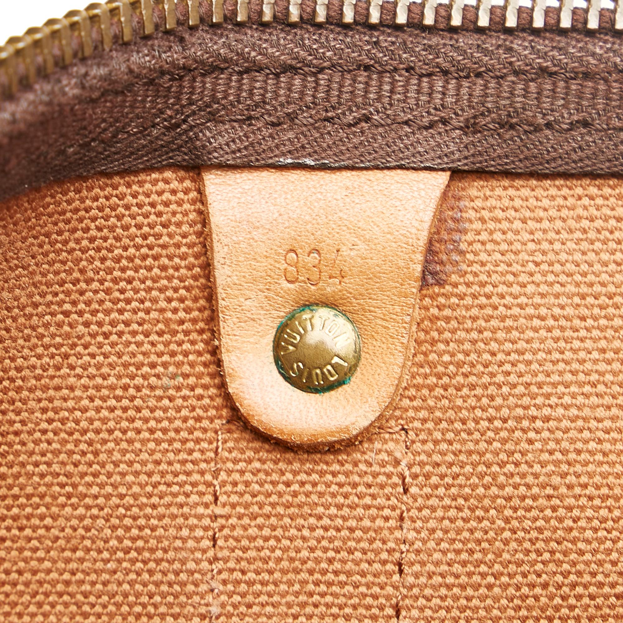 Louis Vuitton Monogram Keepall 60 (SHG-35580)