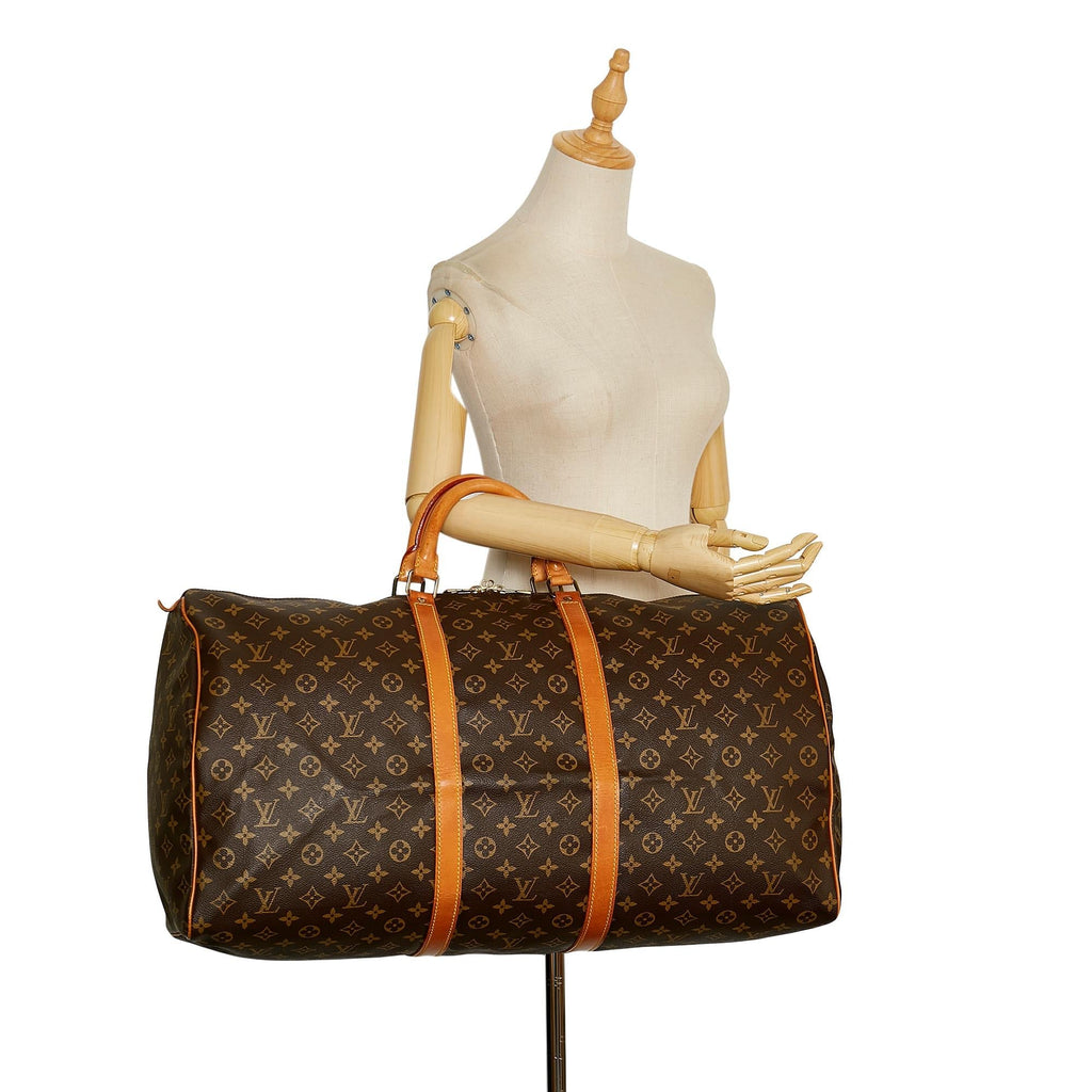 Louis Vuitton Monogram Keepall 60 (SHG-35909)