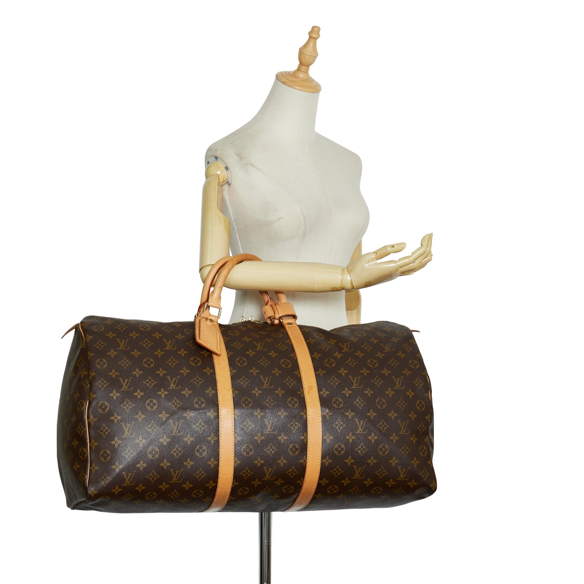Louis Vuitton Monogram Keepall 60 (SHG-qkr97I)