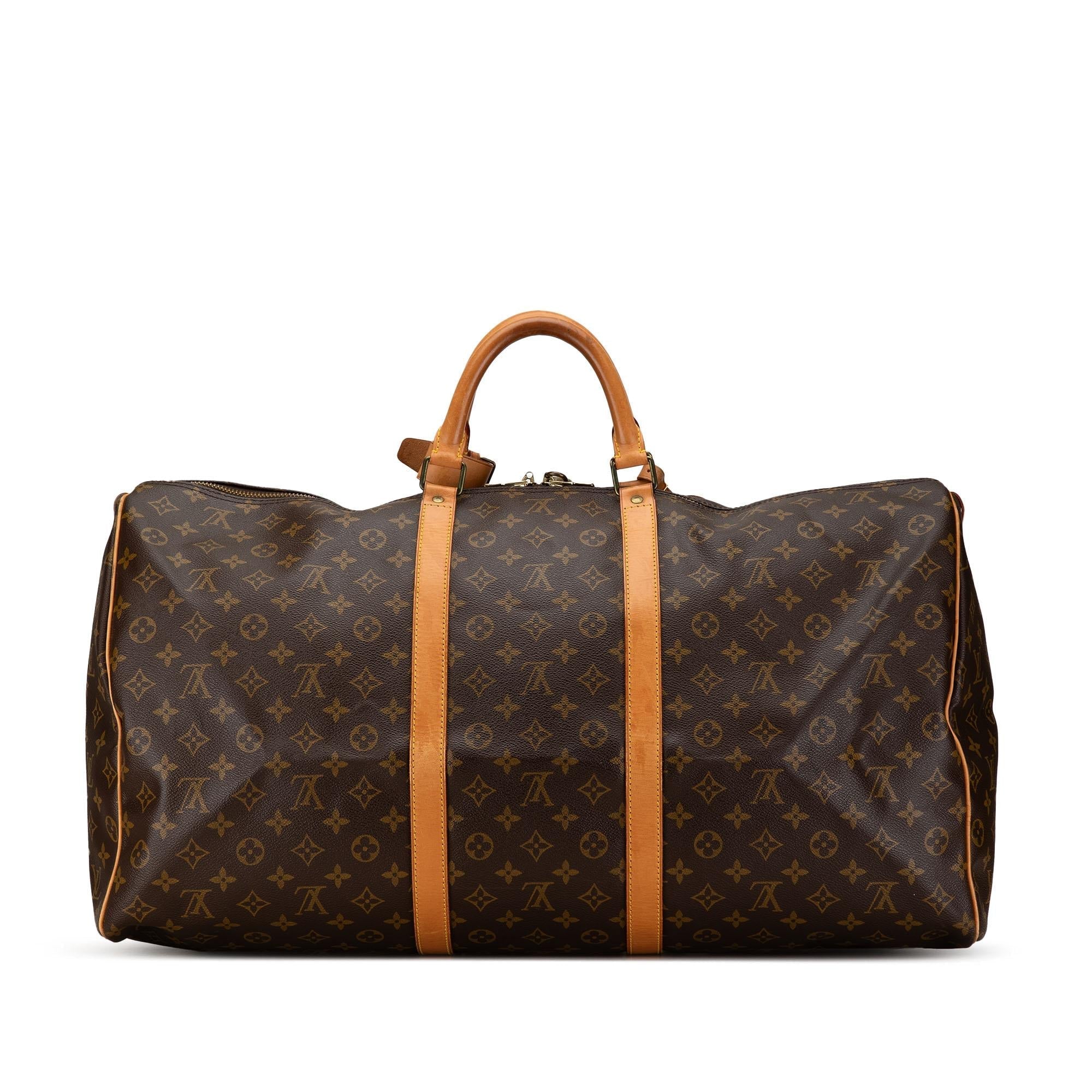 Louis Vuitton Monogram Keepall 60 (SHG-FhL45N)