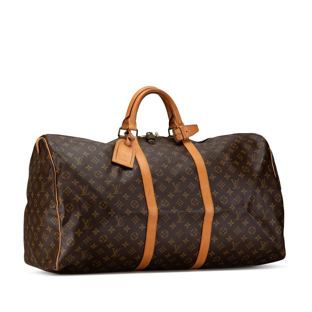 Louis Vuitton Monogram Keepall 60 (SHG-FhL45N)