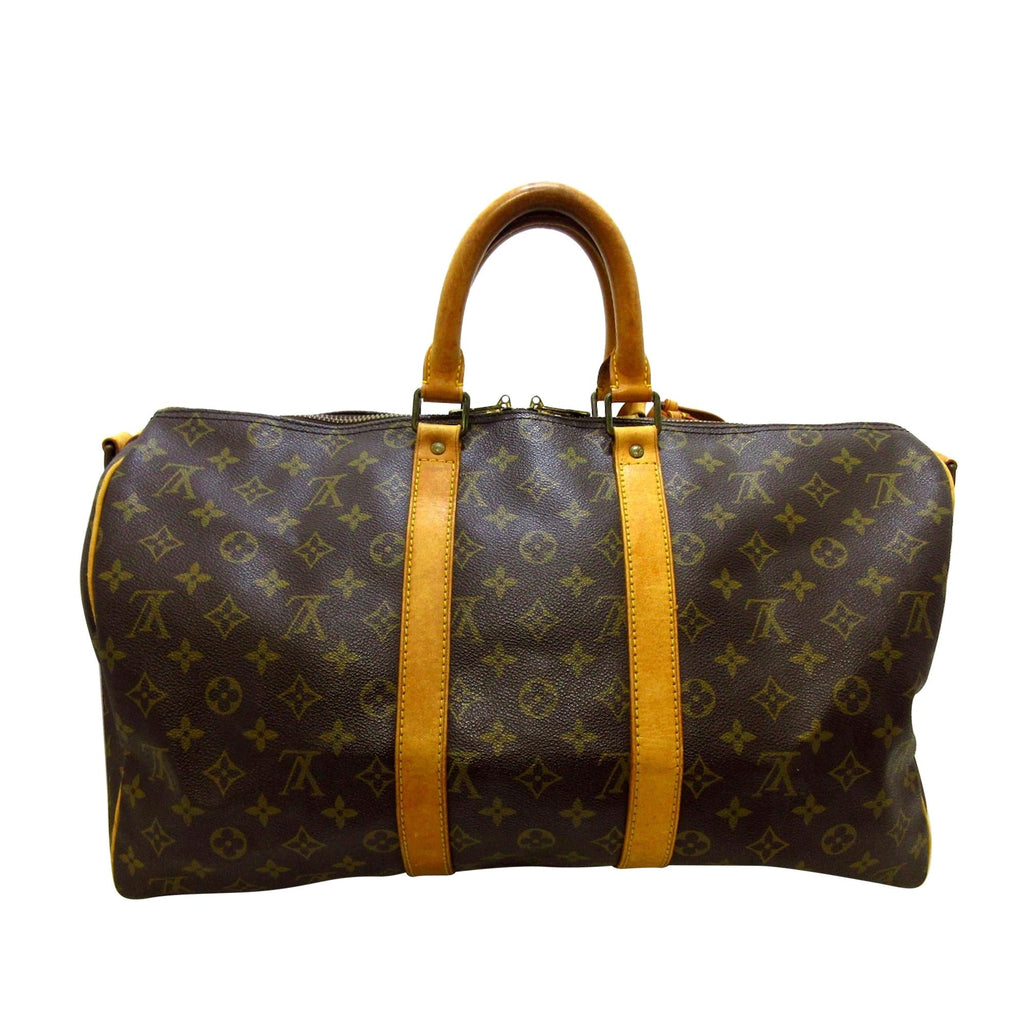 Louis Vuitton Monogram Keepall Bandouliere 45 (SHG-35665)