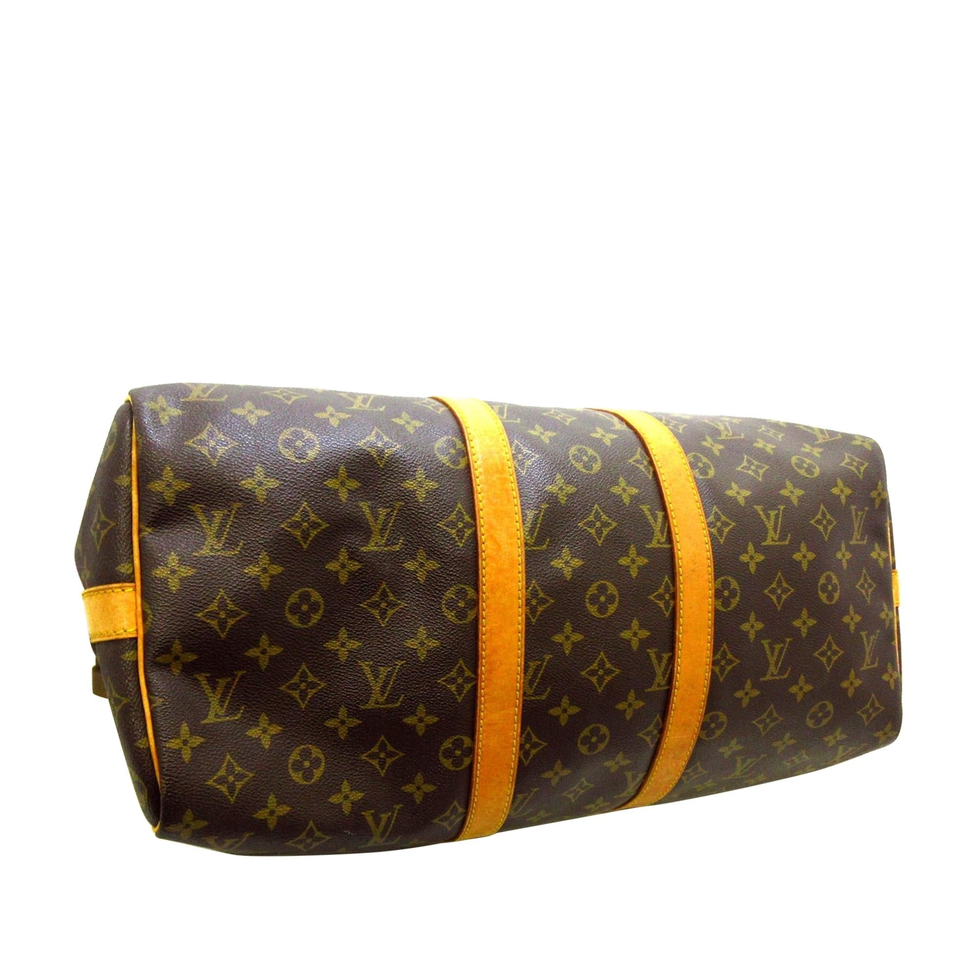 Louis Vuitton Monogram Keepall Bandouliere 45 (SHG-35665)