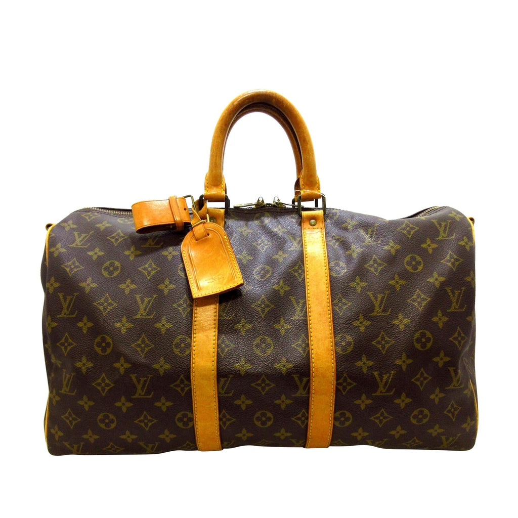 Louis Vuitton Monogram Keepall Bandouliere 45 (SHG-35665)