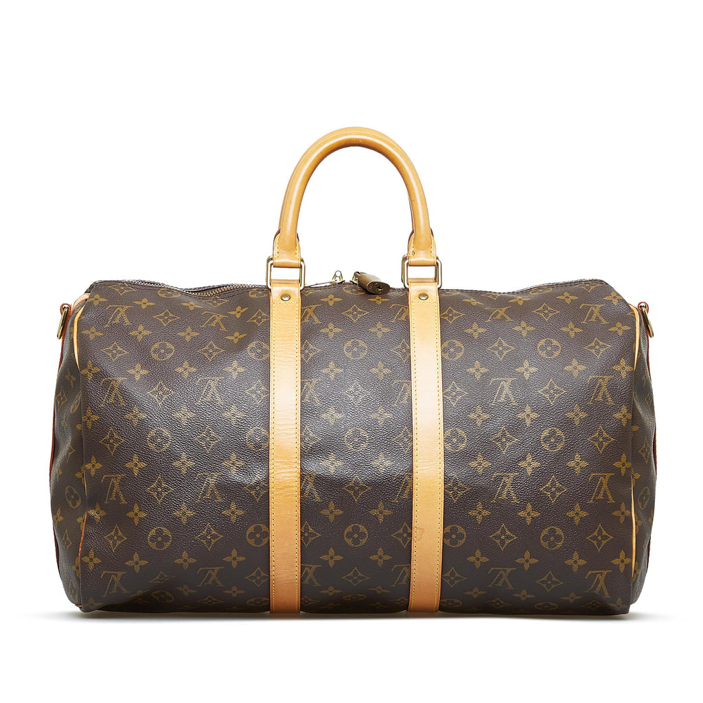 Louis Vuitton Monogram Keepall Bandouliere 45 (SHG-g85fus)