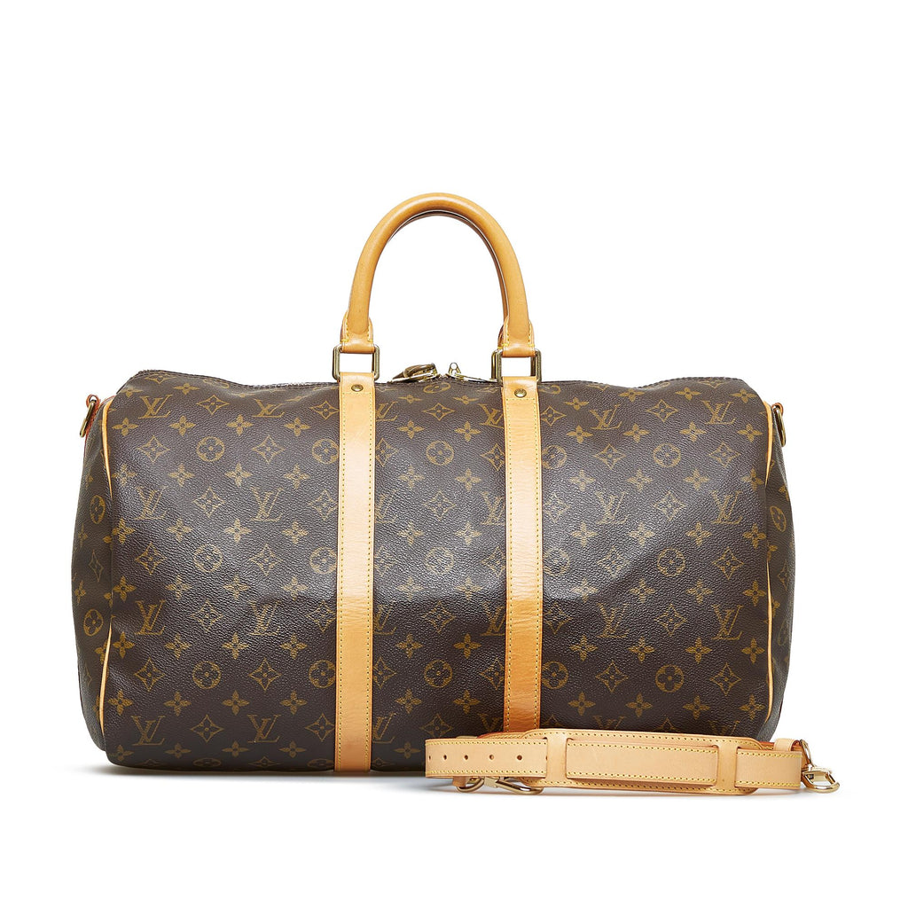 Louis Vuitton Monogram Keepall Bandouliere 45 (SHG-g85fus)