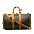 Louis Vuitton Monogram Keepall Bandouliere 45 (SHG-MynebU)