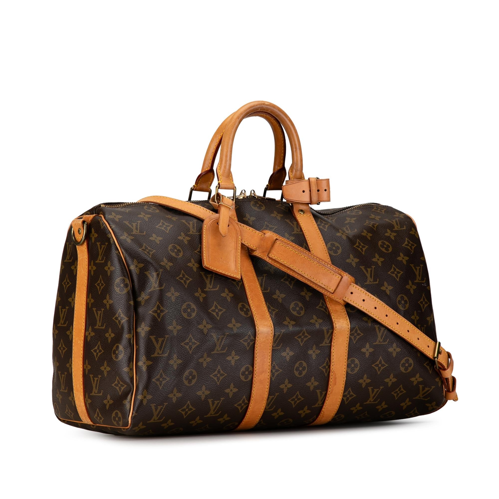 Louis Vuitton Monogram Keepall Bandouliere 45 (SHG-wLWjbb)