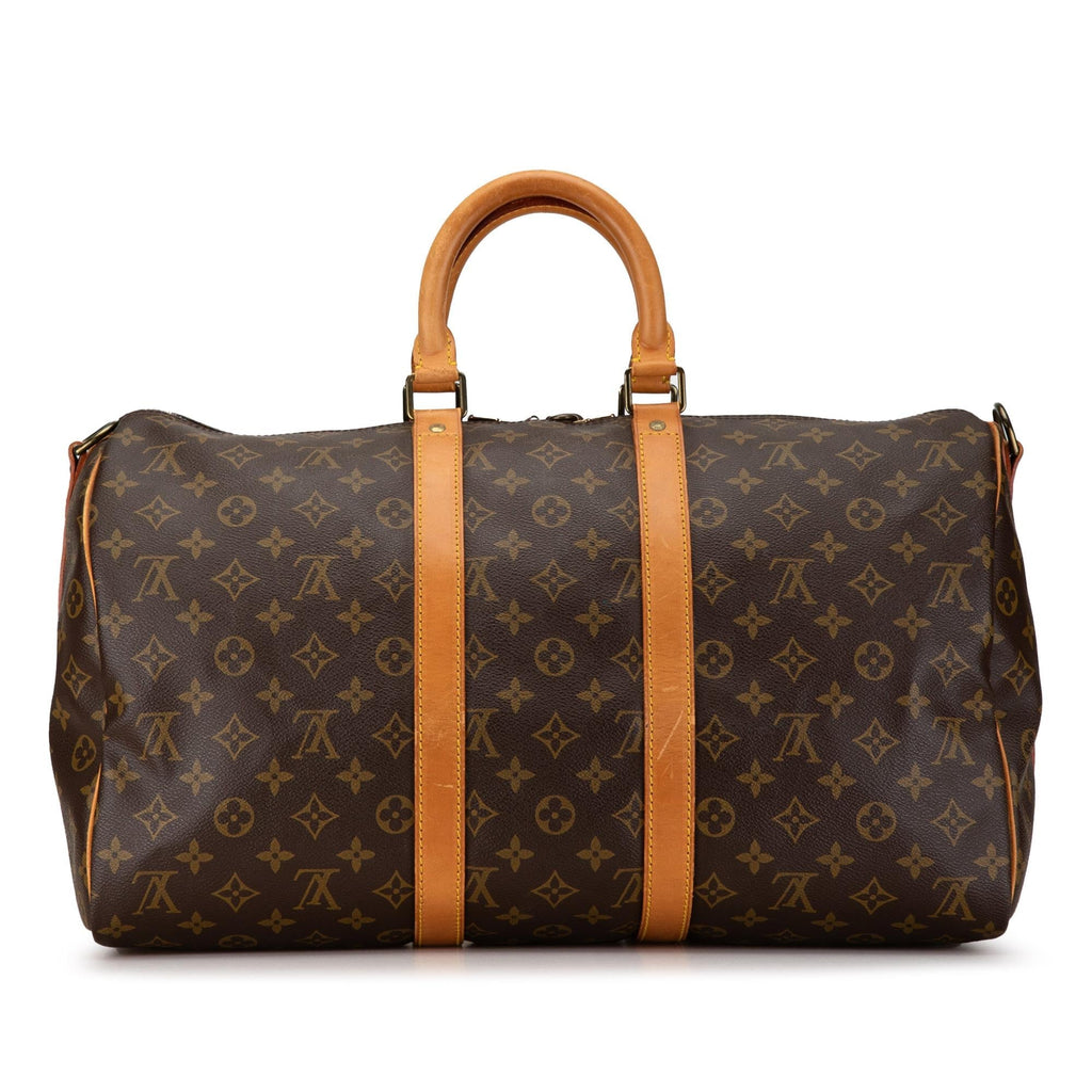 Louis Vuitton Monogram Keepall Bandouliere 45 (SHG-Y147Sl)