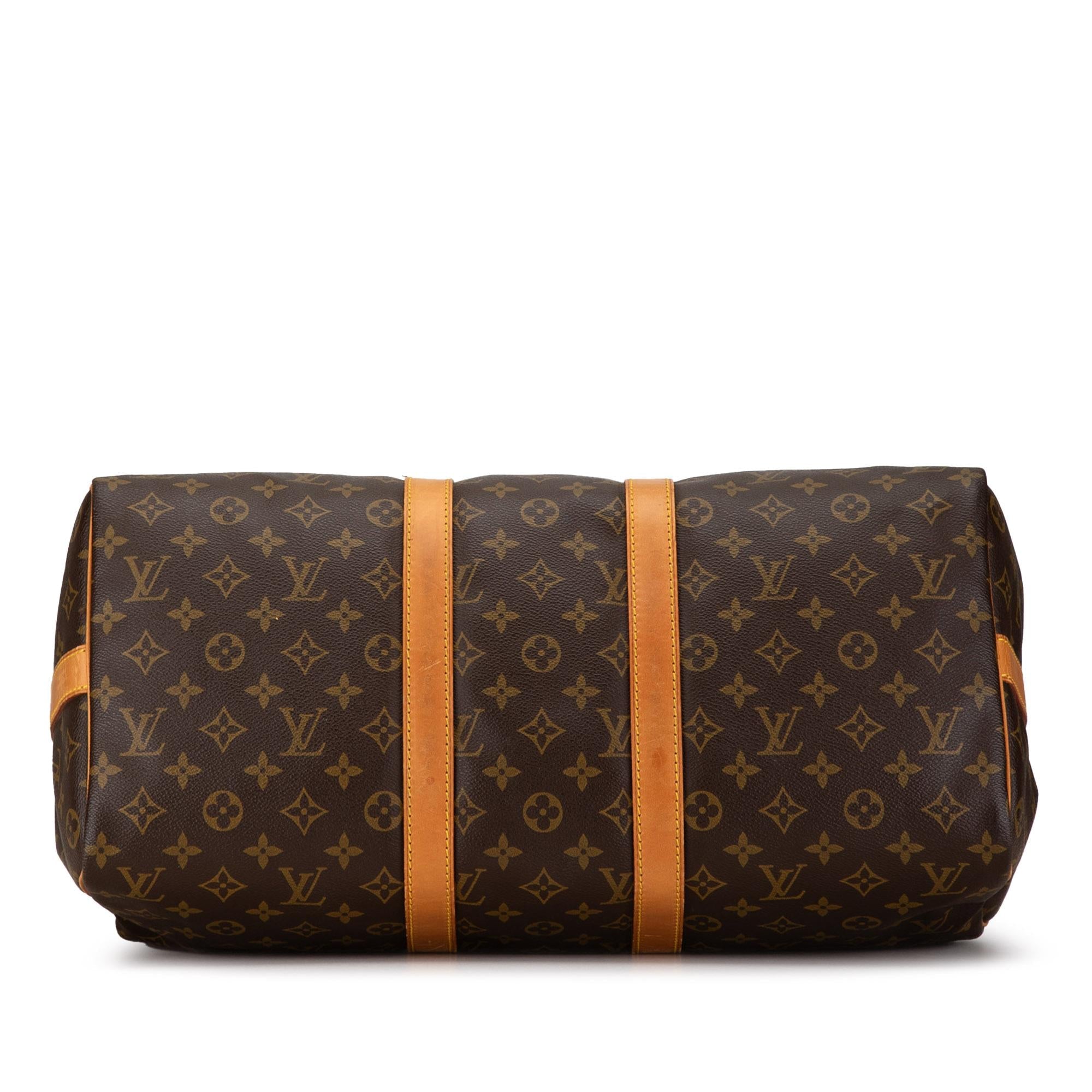 Louis Vuitton Monogram Keepall Bandouliere 45 (SHG-Y147Sl)