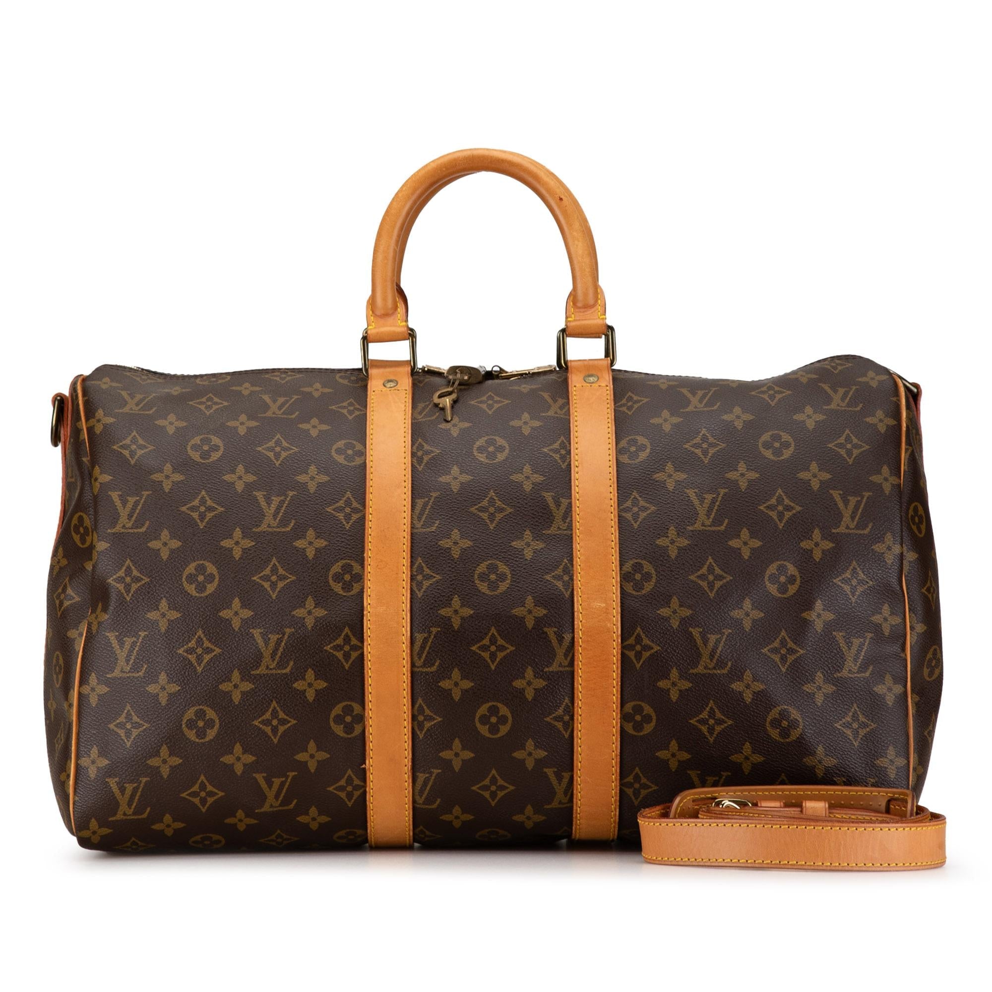 Louis Vuitton Monogram Keepall Bandouliere 45 (SHG-Y147Sl)