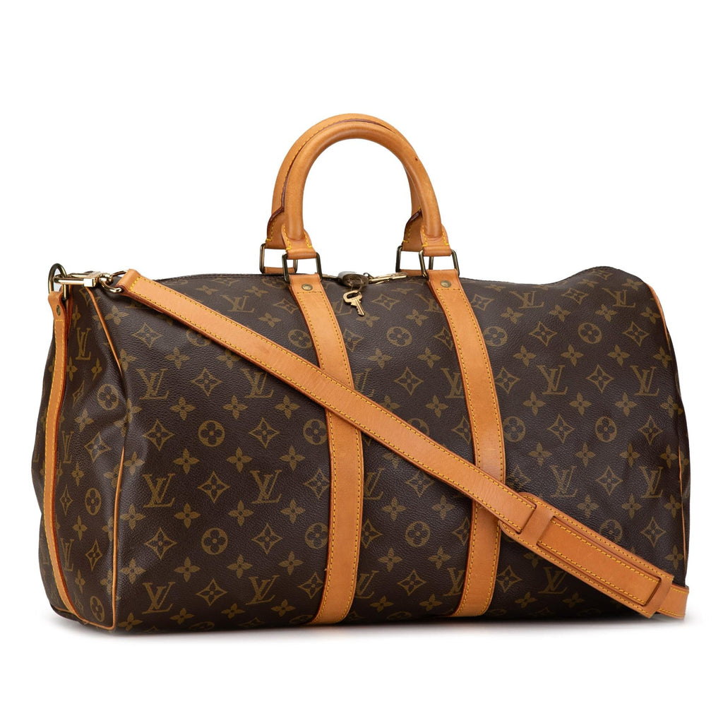Louis Vuitton Monogram Keepall Bandouliere 45 (SHG-Y147Sl)