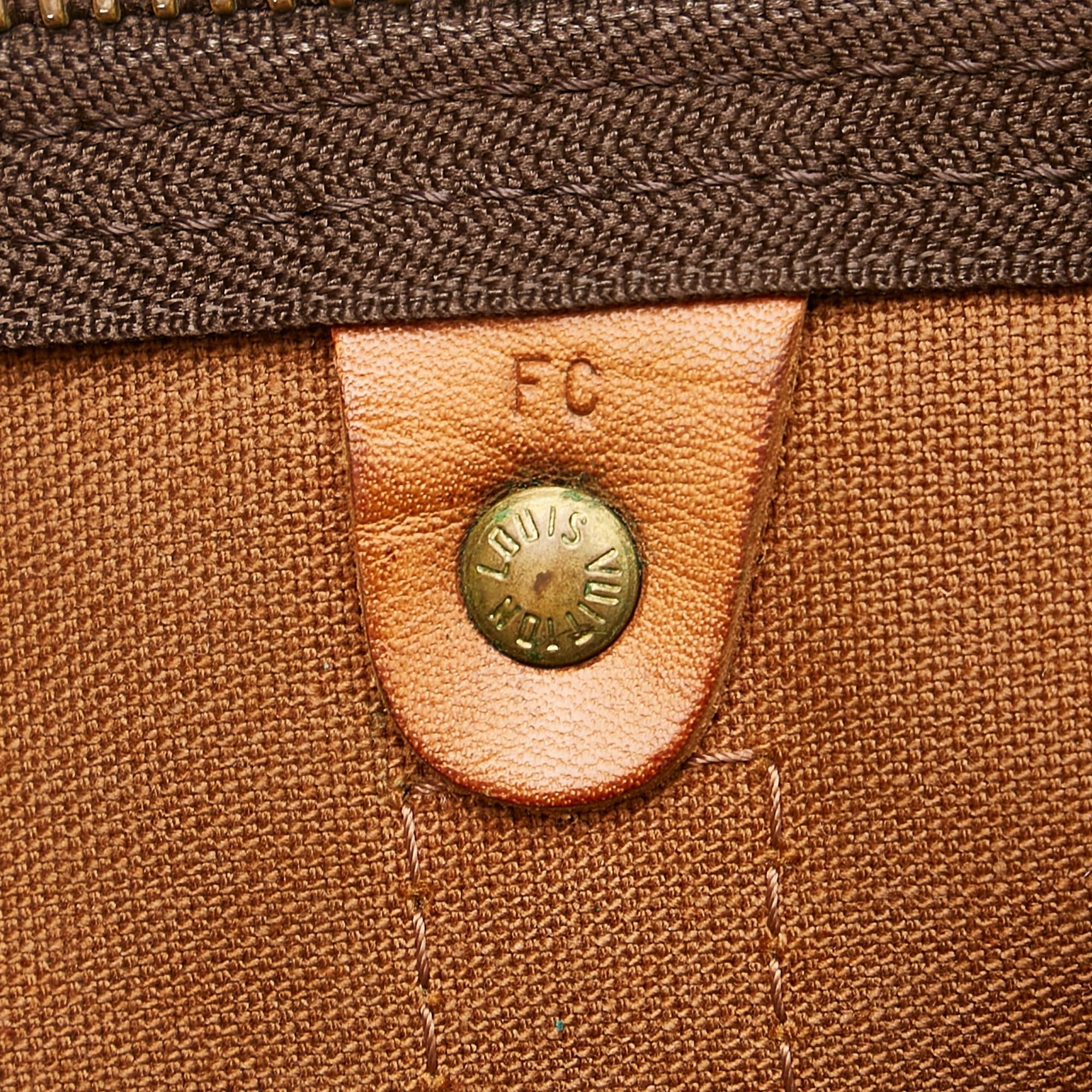 Louis Vuitton Monogram Keepall Bandouliere 50 (SHG-25536)