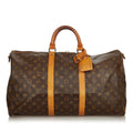 Louis Vuitton Monogram Keepall Bandouliere 50 (SHG-25536)