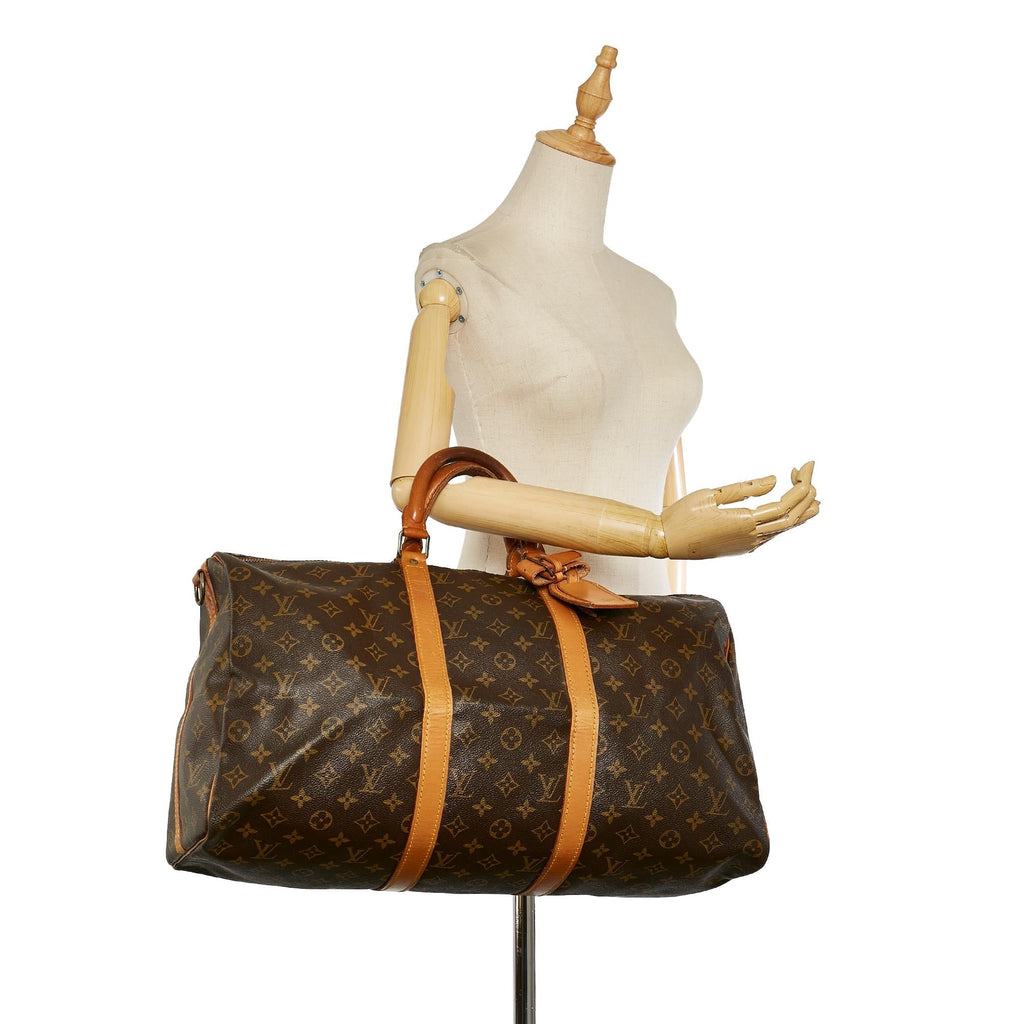 Louis Vuitton Monogram Keepall Bandouliere 50 (SHG-25536)
