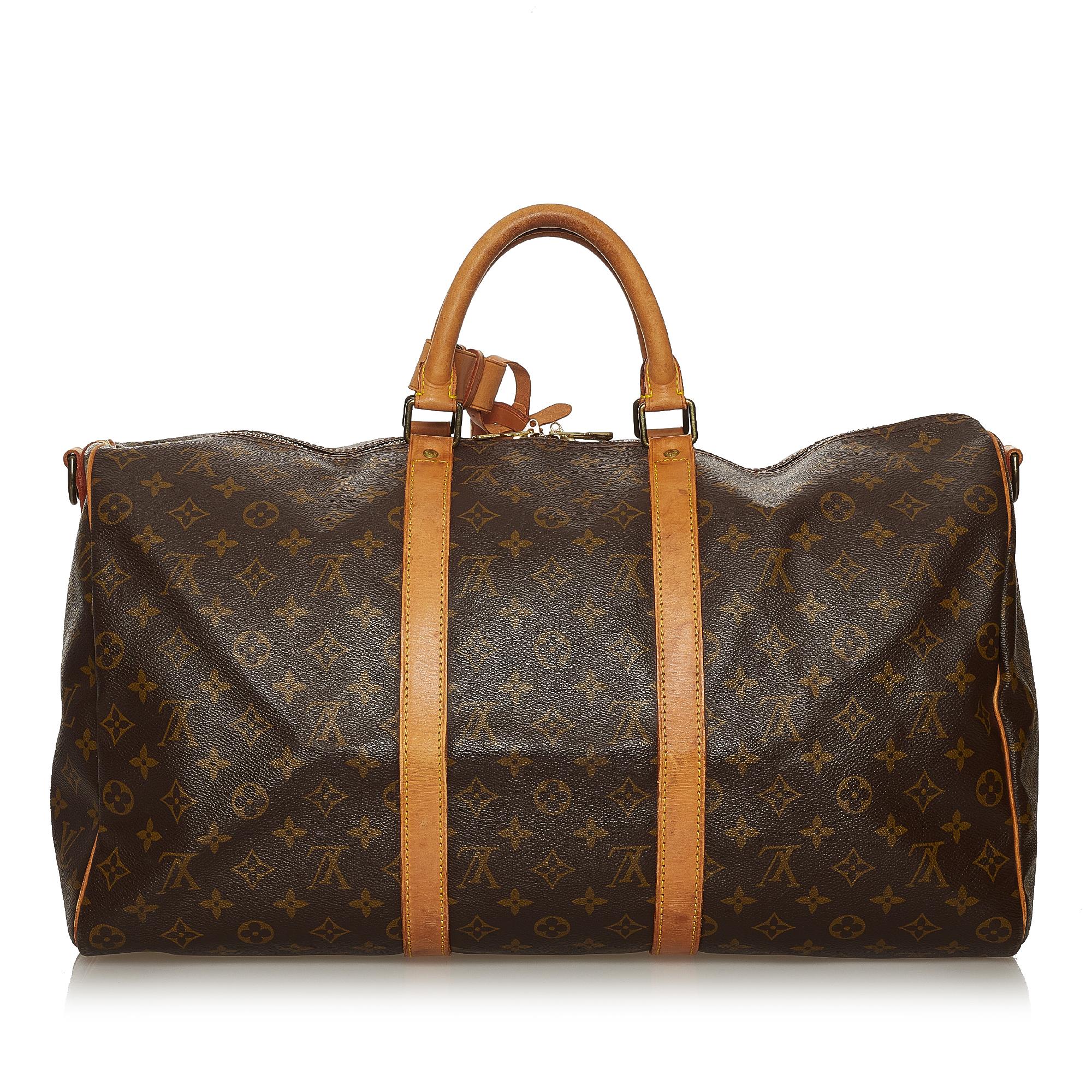 Louis Vuitton Monogram Keepall Bandouliere 50 (SHG-28424)
