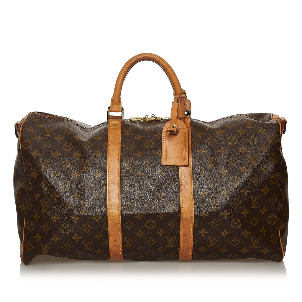 Louis Vuitton Monogram Keepall Bandouliere 50 (SHG-28424)