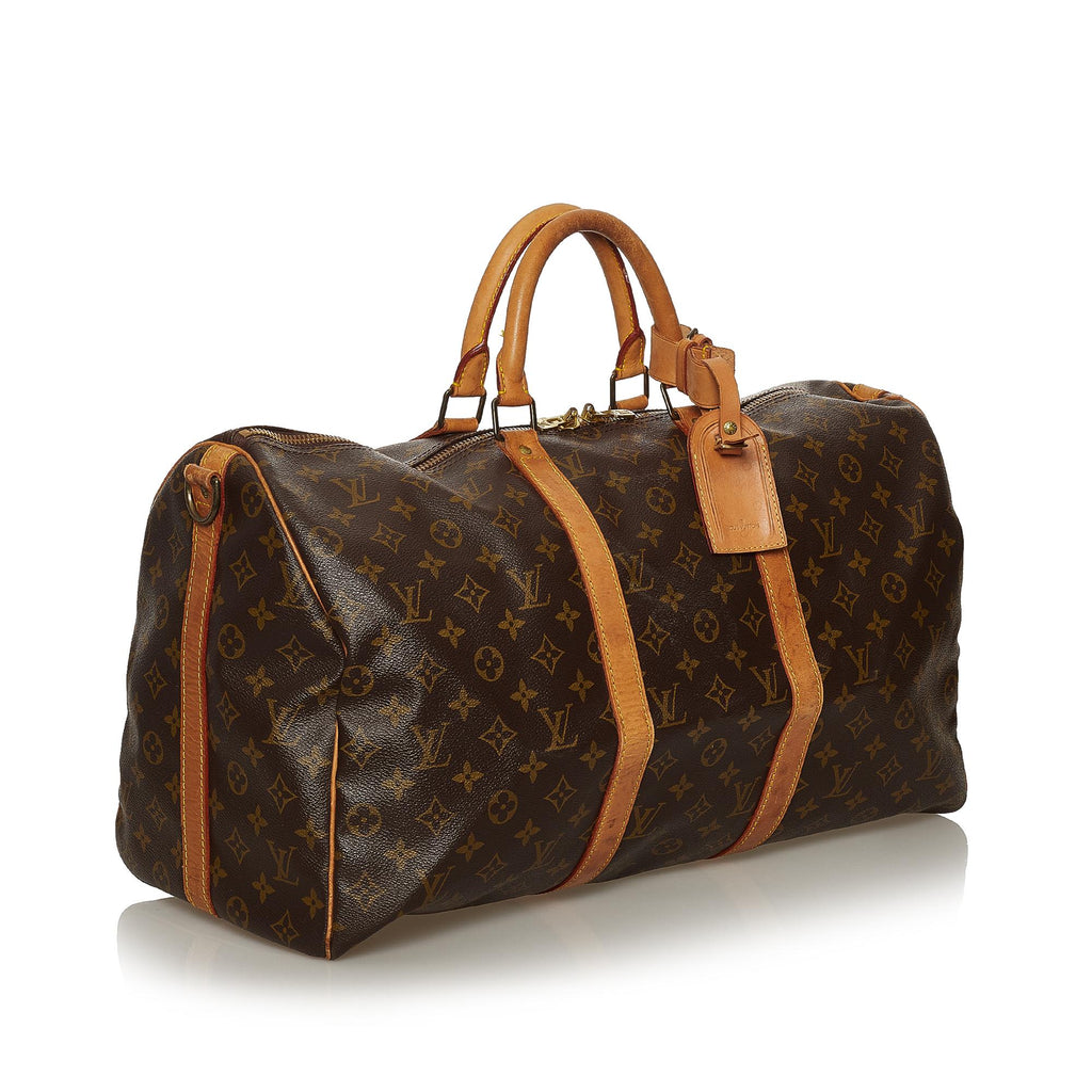 Louis Vuitton Monogram Keepall Bandouliere 50 (SHG-28424)