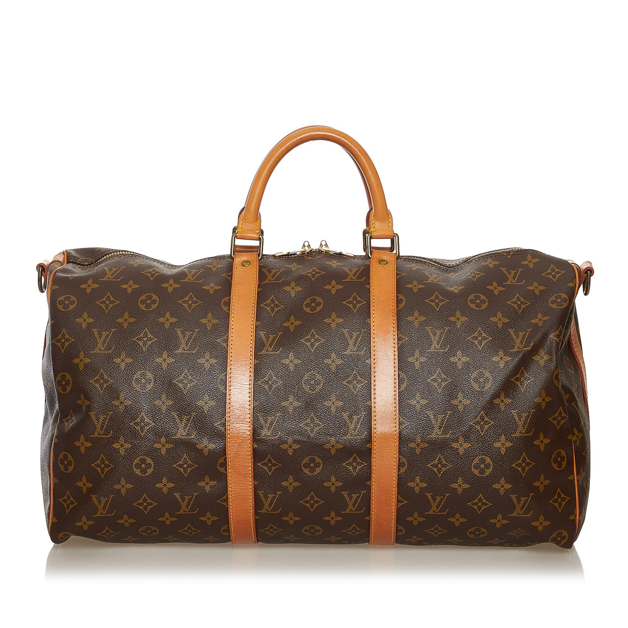 Louis Vuitton Monogram Keepall Bandouliere 50 (SHG-34411)