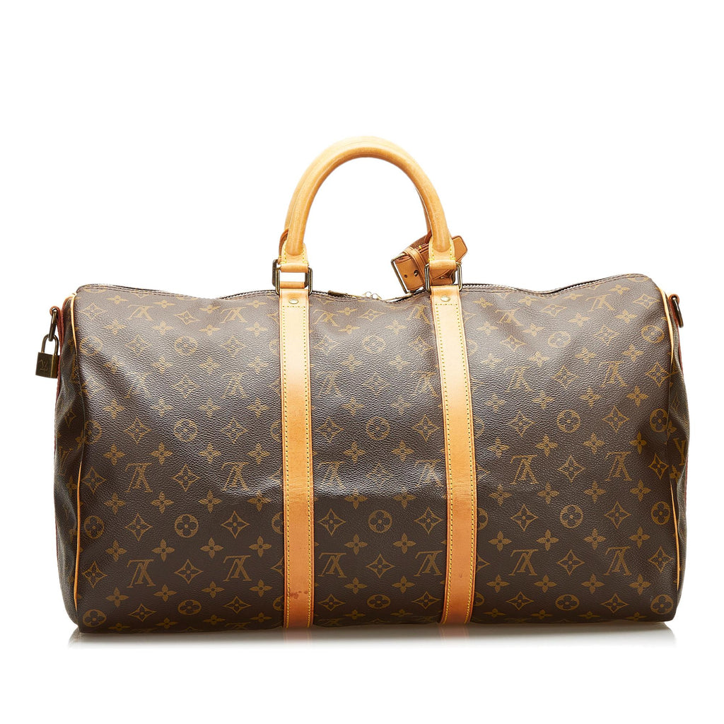 Louis Vuitton Monogram Keepall Bandouliere 50 (SHG-36057)