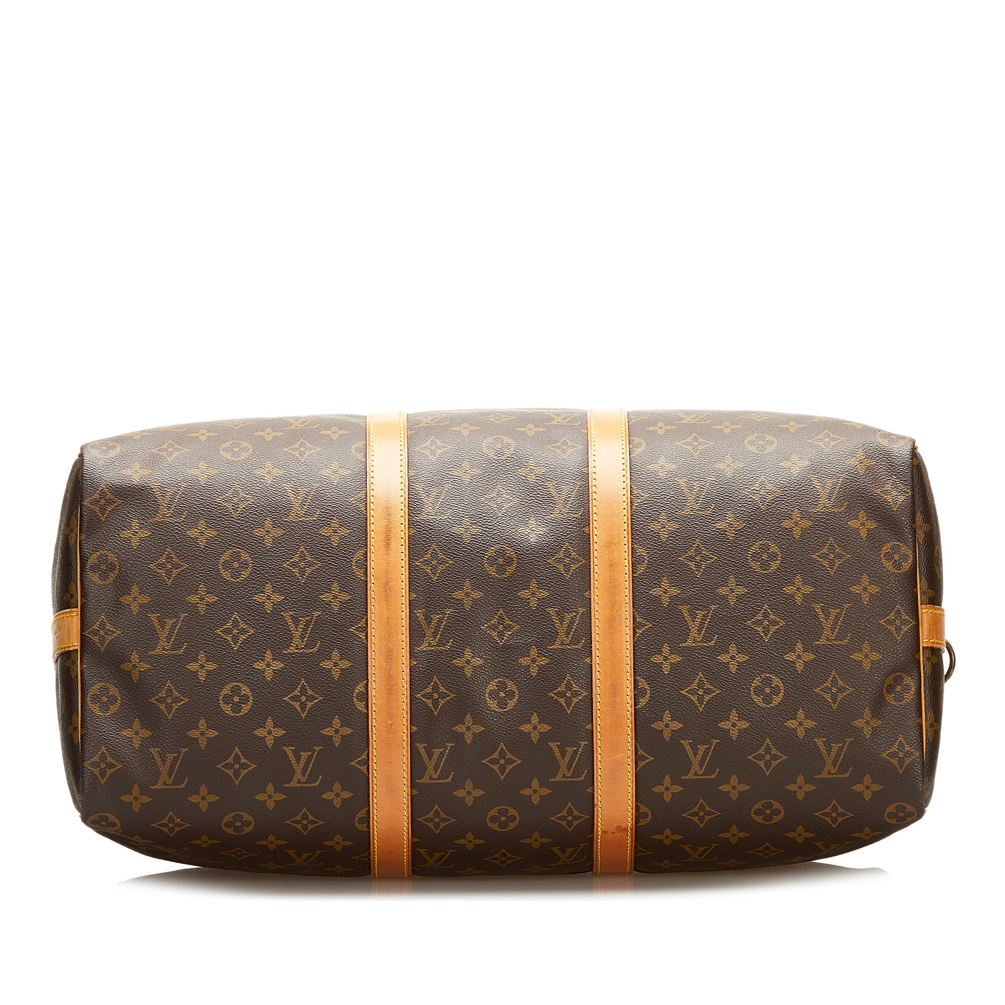 Louis Vuitton Monogram Keepall Bandouliere 50 (SHG-36057)
