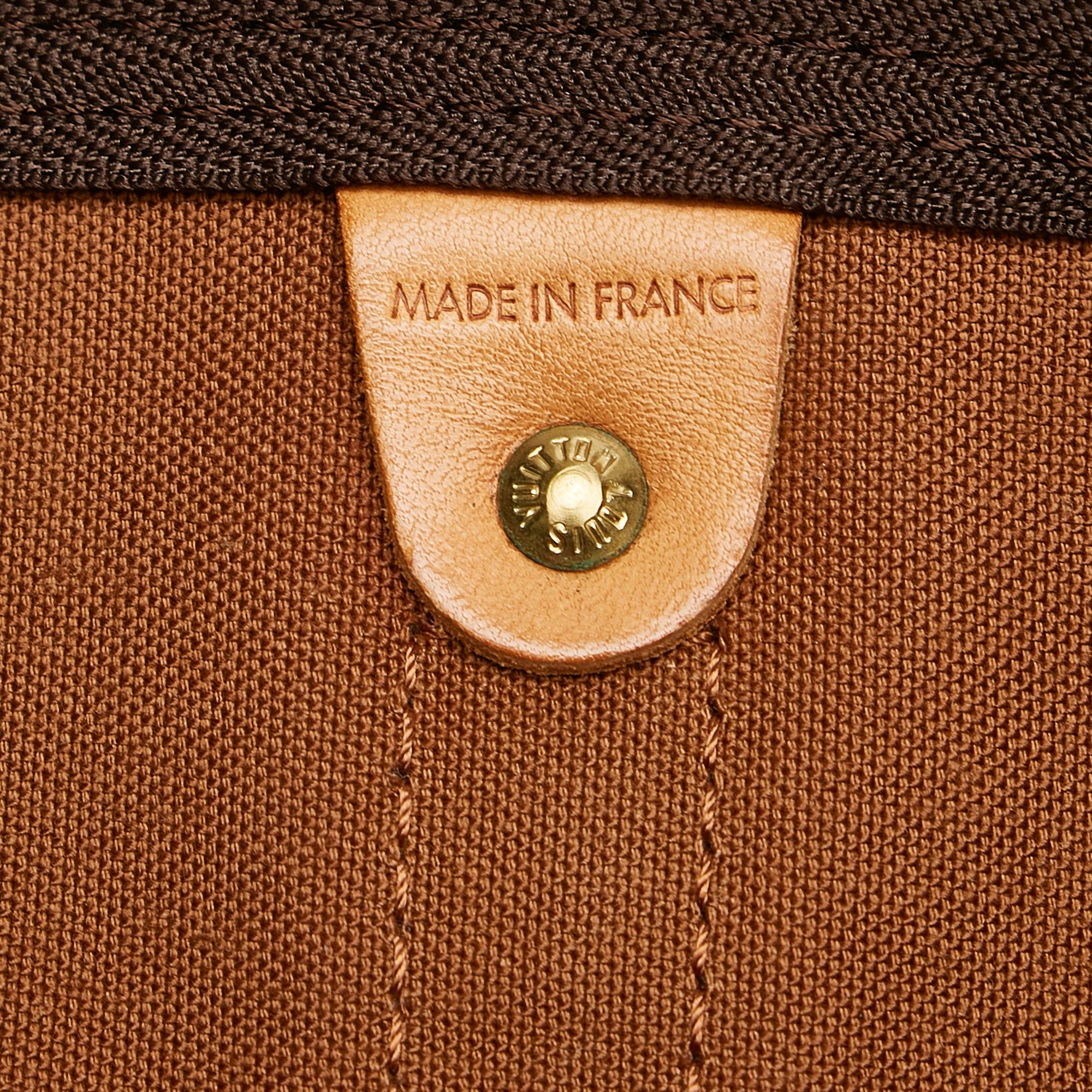 Louis Vuitton Monogram Keepall Bandouliere 50 (SHG-36057)