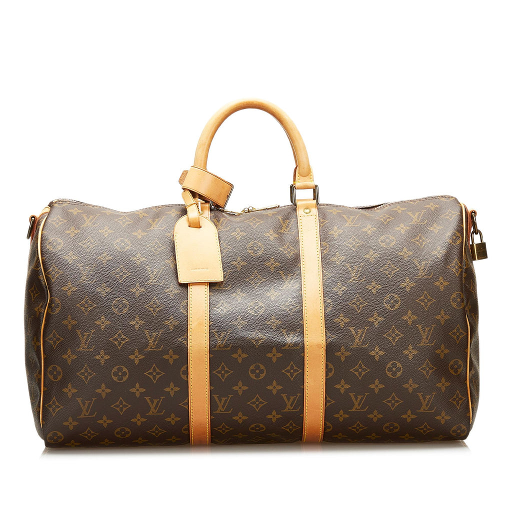 Louis Vuitton Monogram Keepall Bandouliere 50 (SHG-36057)