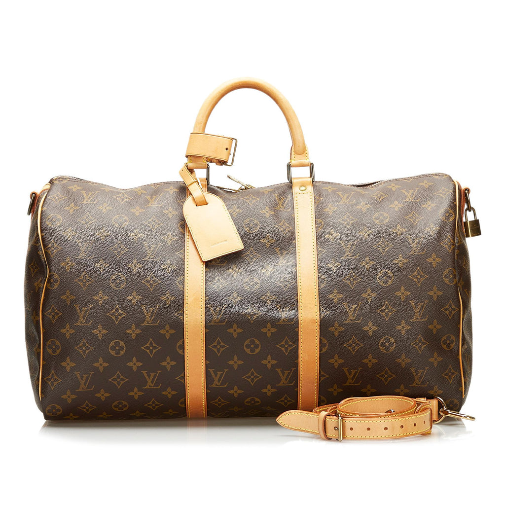 Louis Vuitton Monogram Keepall Bandouliere 50 (SHG-36057)