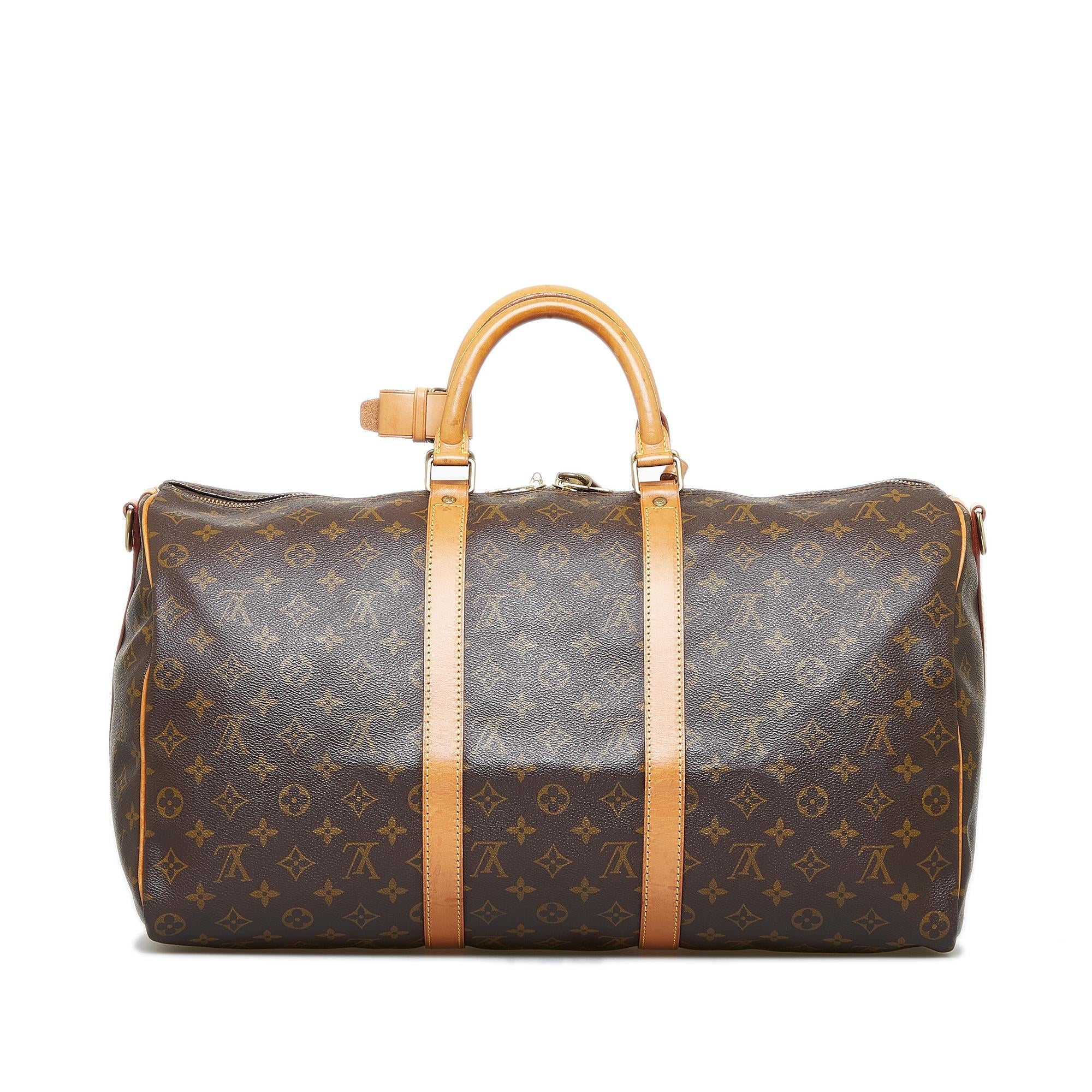 Louis Vuitton Monogram Keepall Bandouliere 50 (SHG-MfhtUh)