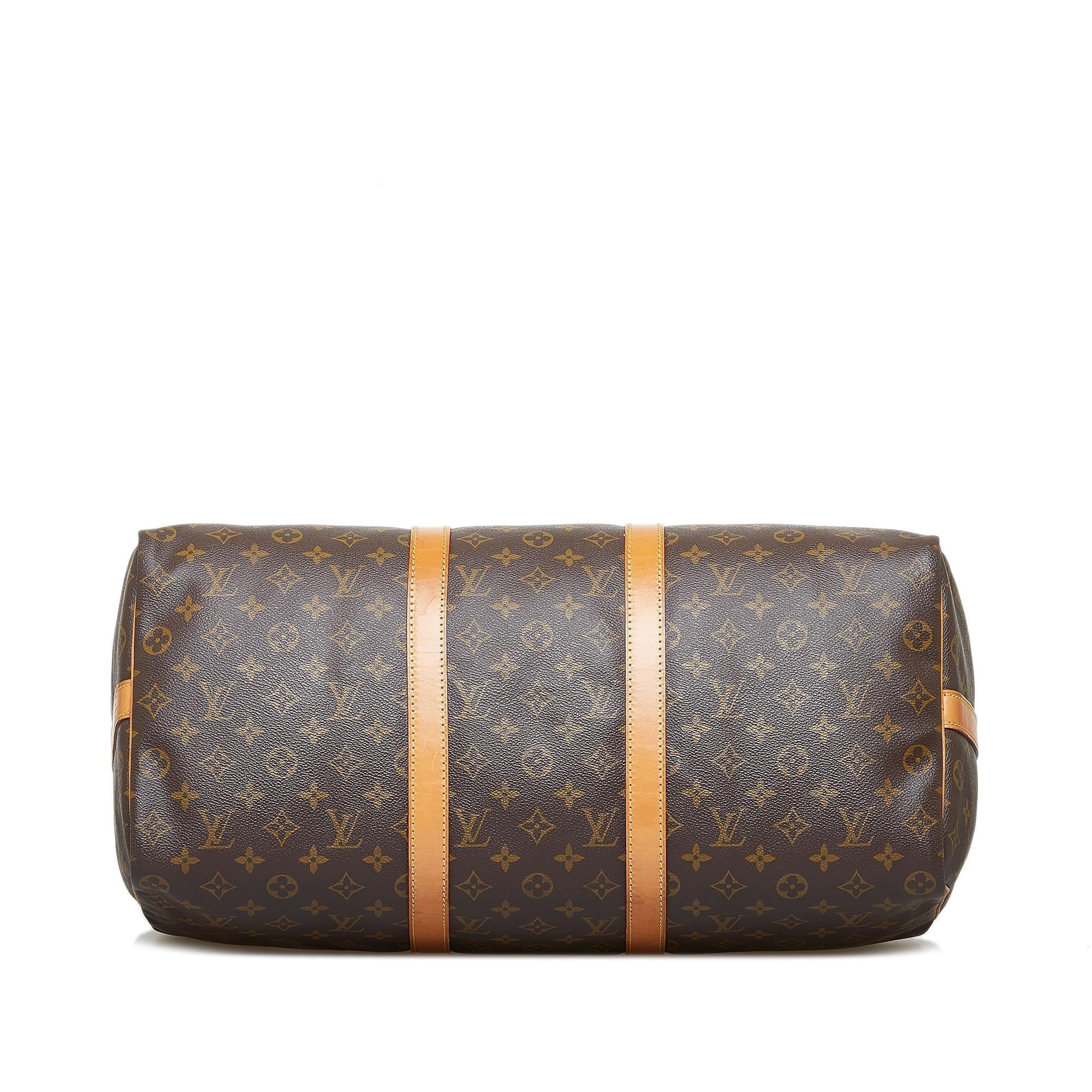 Louis Vuitton Monogram Keepall Bandouliere 50 (SHG-MfhtUh)