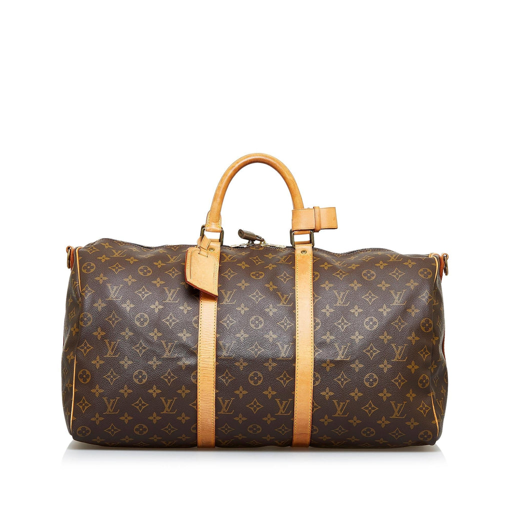 Louis Vuitton Monogram Keepall Bandouliere 50 (SHG-QVLC3P)