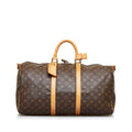 Louis Vuitton Monogram Keepall Bandouliere 50 (SHG-QVLC3P)