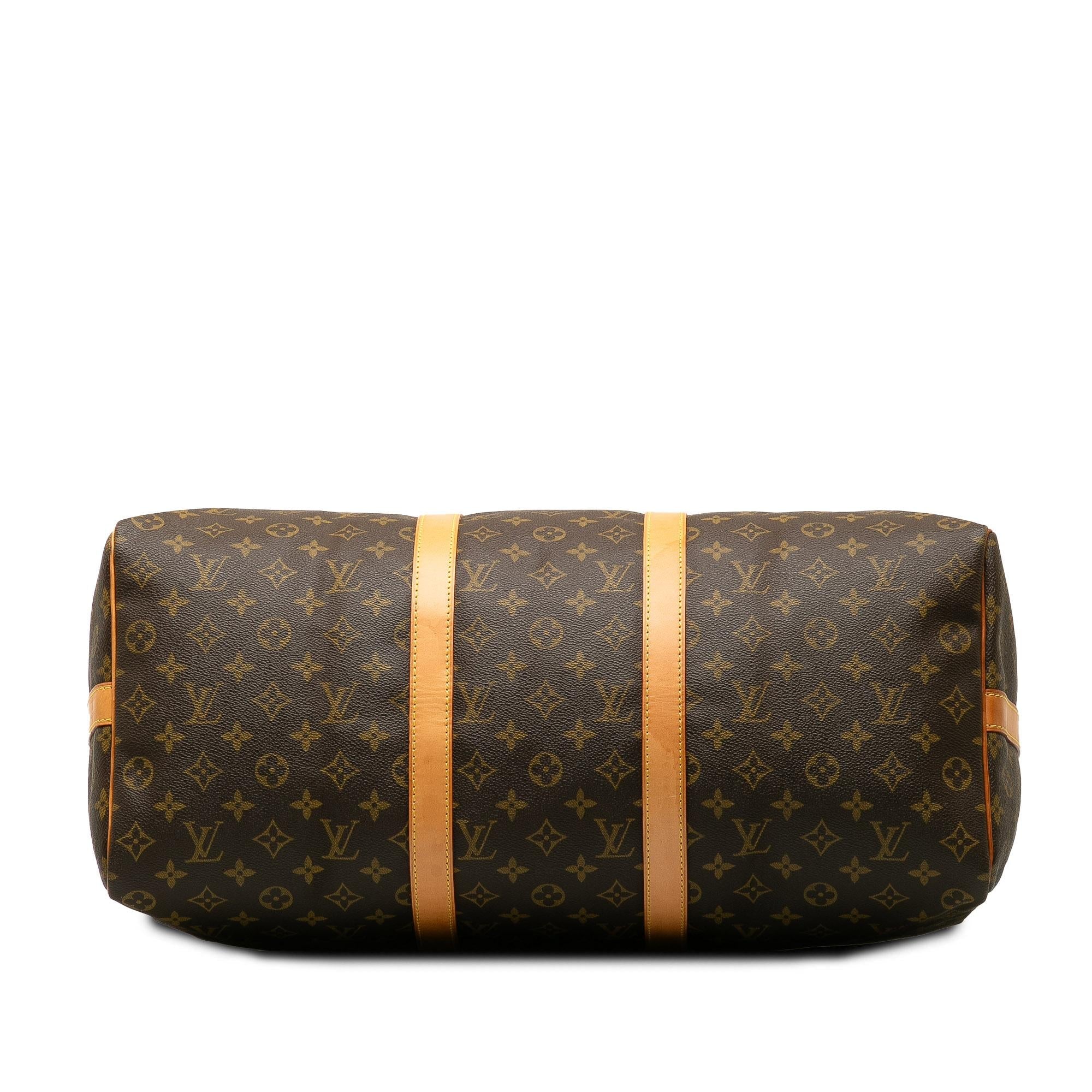 Louis Vuitton Monogram Keepall Bandouliere 50 (SHG-I0n5a9)