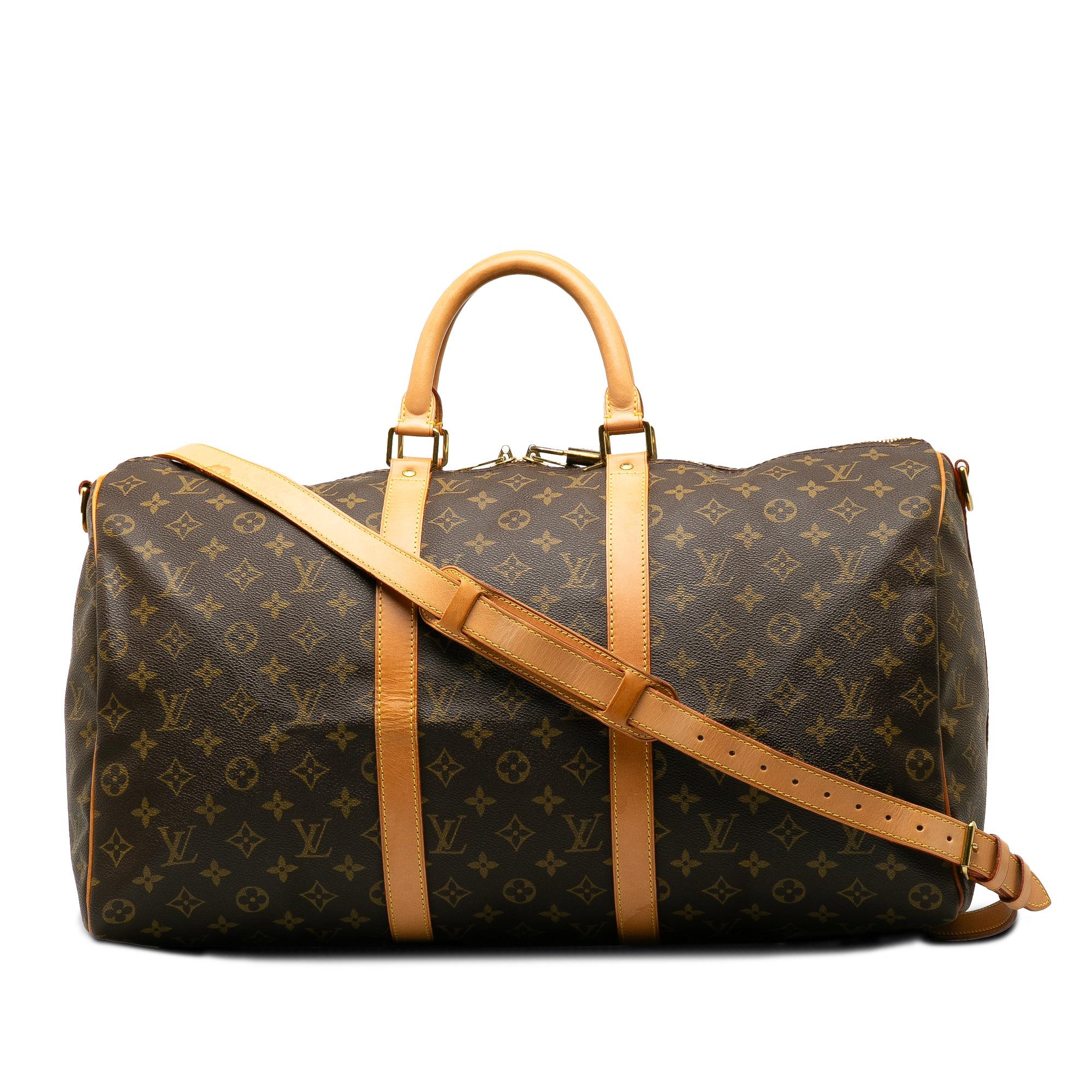 Louis Vuitton Monogram Keepall Bandouliere 50 (SHG-I0n5a9)