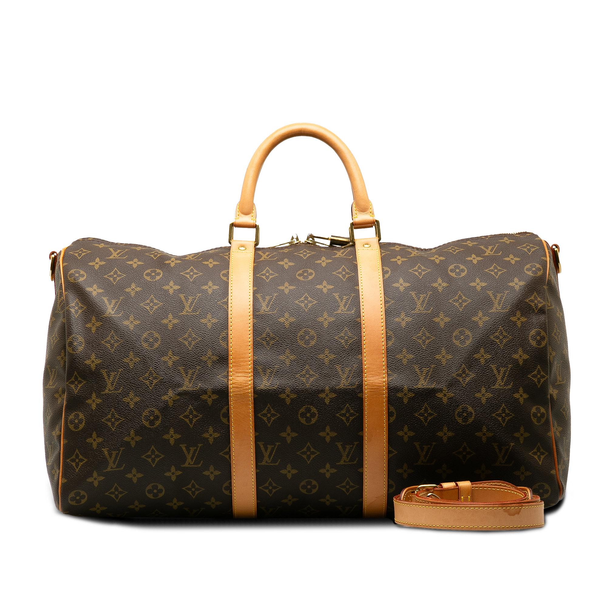 Louis Vuitton Monogram Keepall Bandouliere 50 (SHG-I0n5a9)