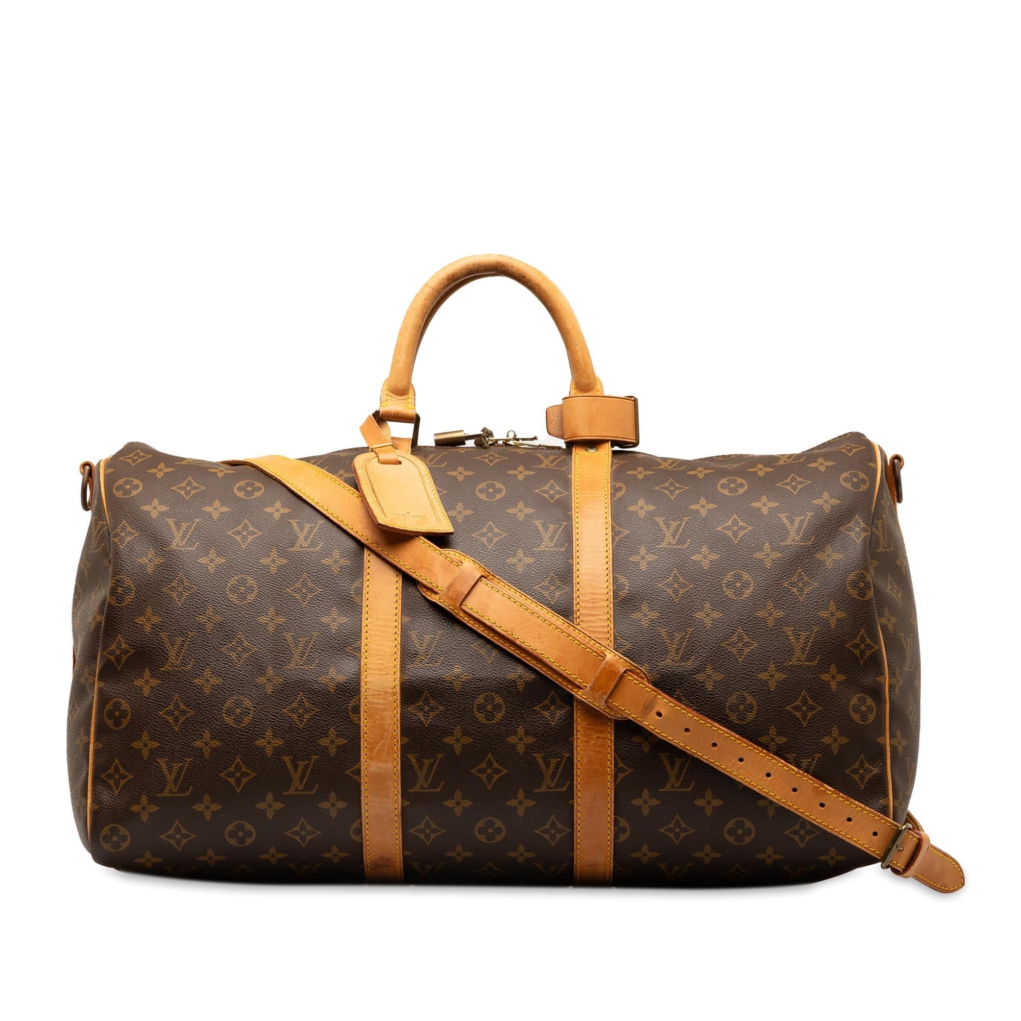 Louis Vuitton Monogram Keepall Bandouliere 50 (SHG-wnoX4I)