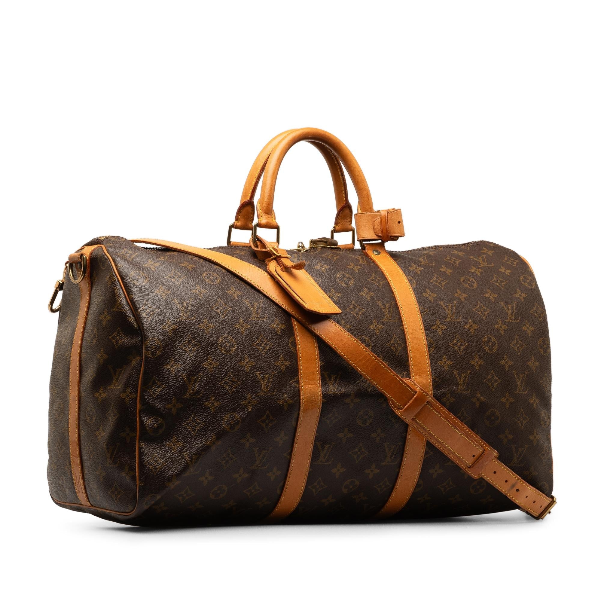 Louis Vuitton Monogram Keepall Bandouliere 50 (SHG-pzQPHa)