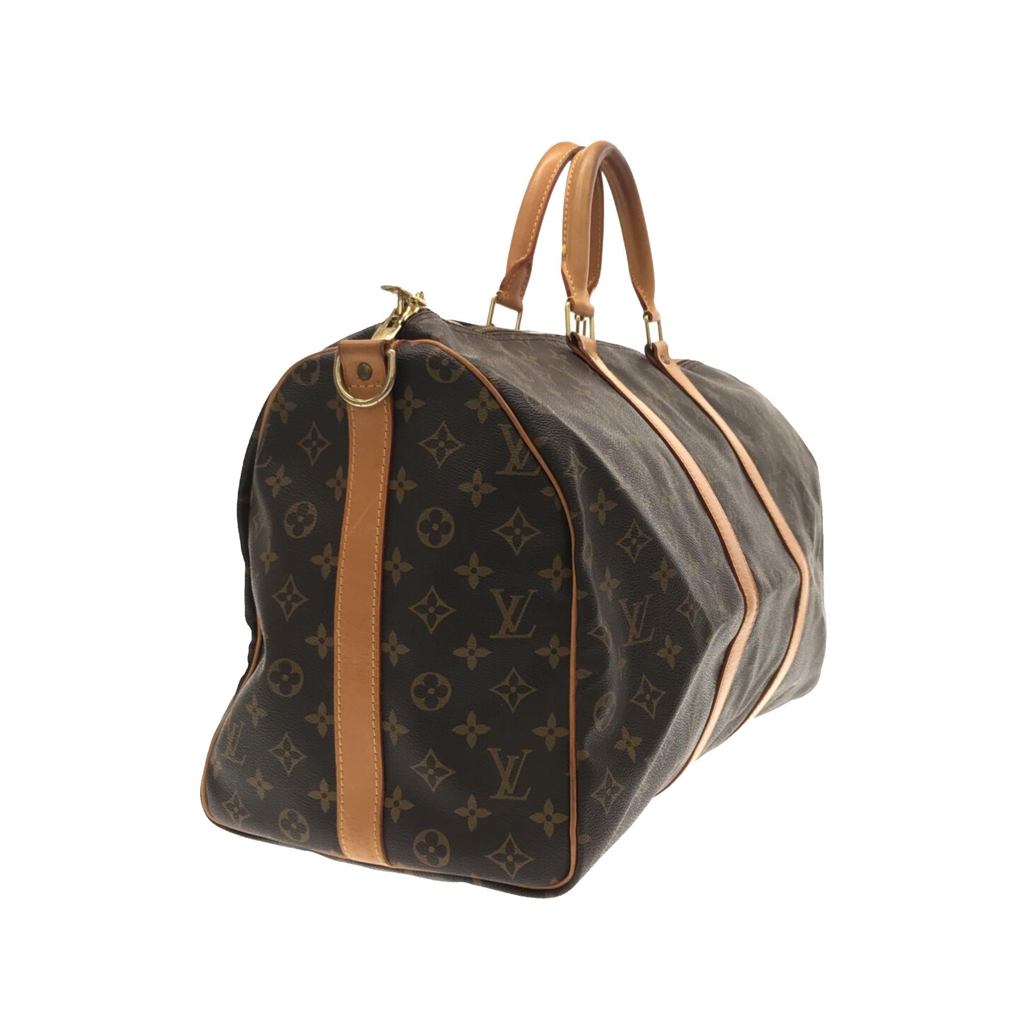 Louis Vuitton Monogram Keepall Bandouliere 50 (SHG-0qlveU)